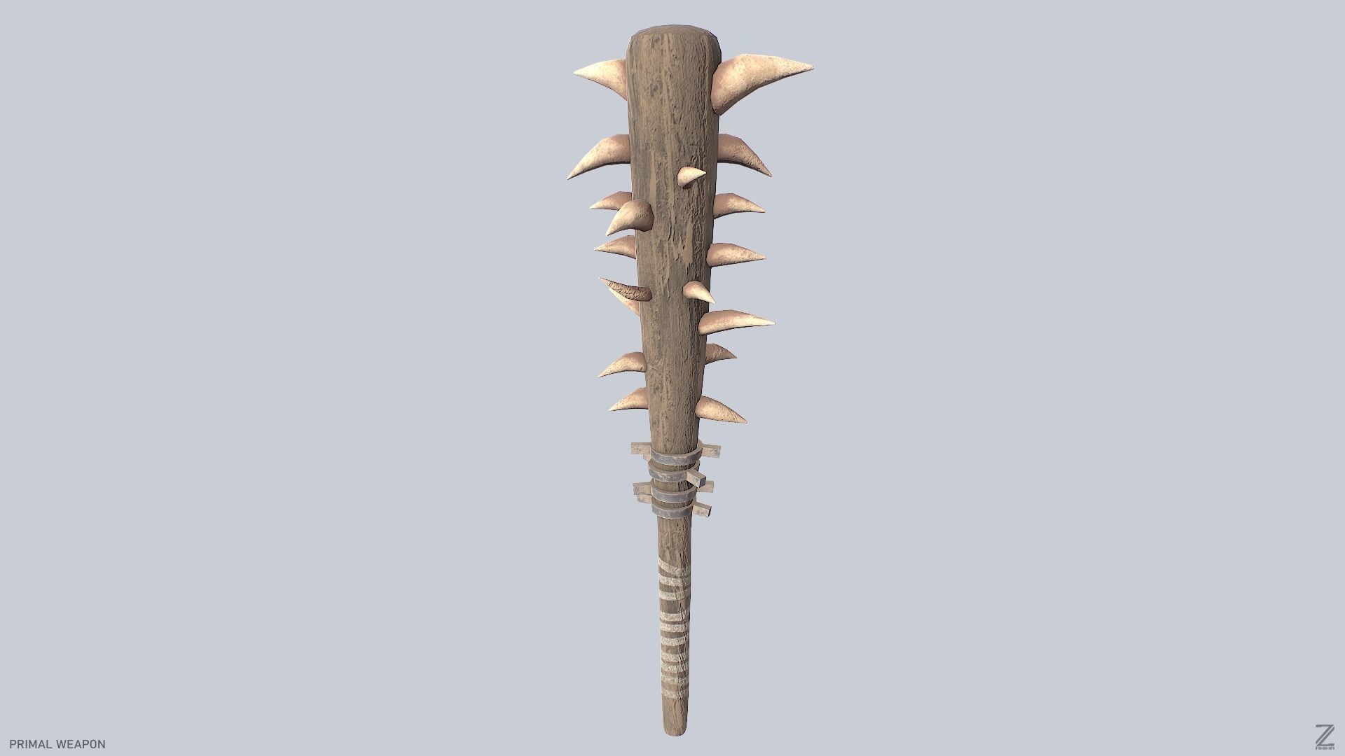 Primal weapon Low-poly 3D model_2