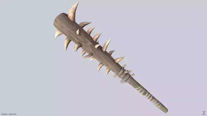 Primal weapon Low-poly 3D model