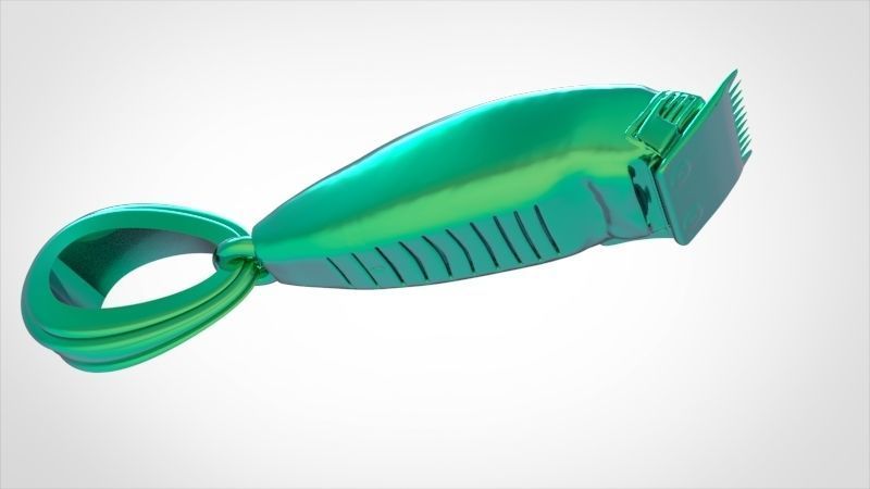 Hair Clipper Barber Pendant Necklace Charm Jewelry 3D print model_14