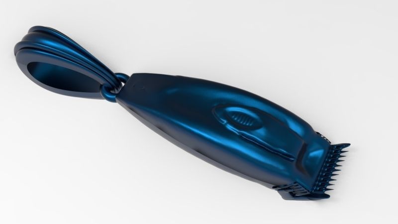 Hair Clipper Barber Pendant Necklace Charm Jewelry 3D print model_20