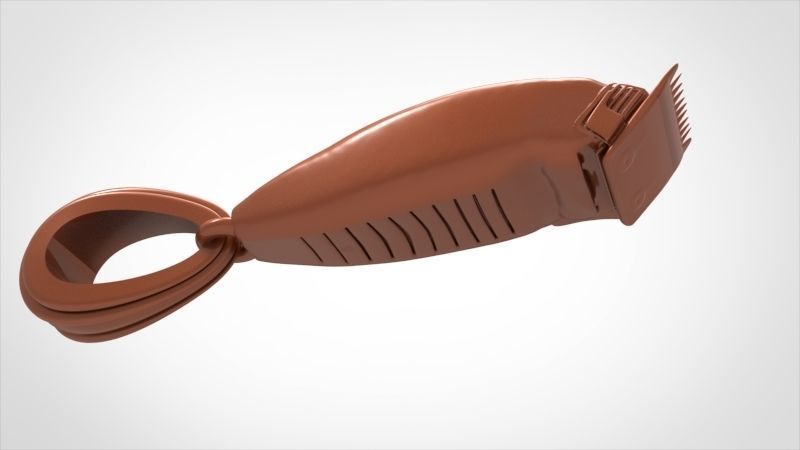 Hair Clipper Barber Pendant Necklace Charm Jewelry 3D print model_11