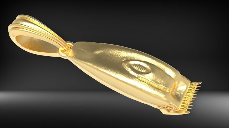 Hair Clipper Barber Pendant Necklace Charm Jewelry 3D print model_13