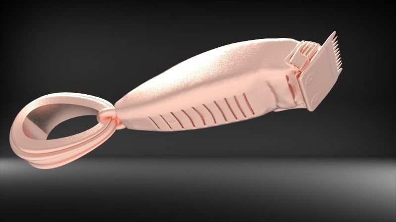 Hair Clipper Barber Pendant Necklace Charm Jewelry 3D print model_3