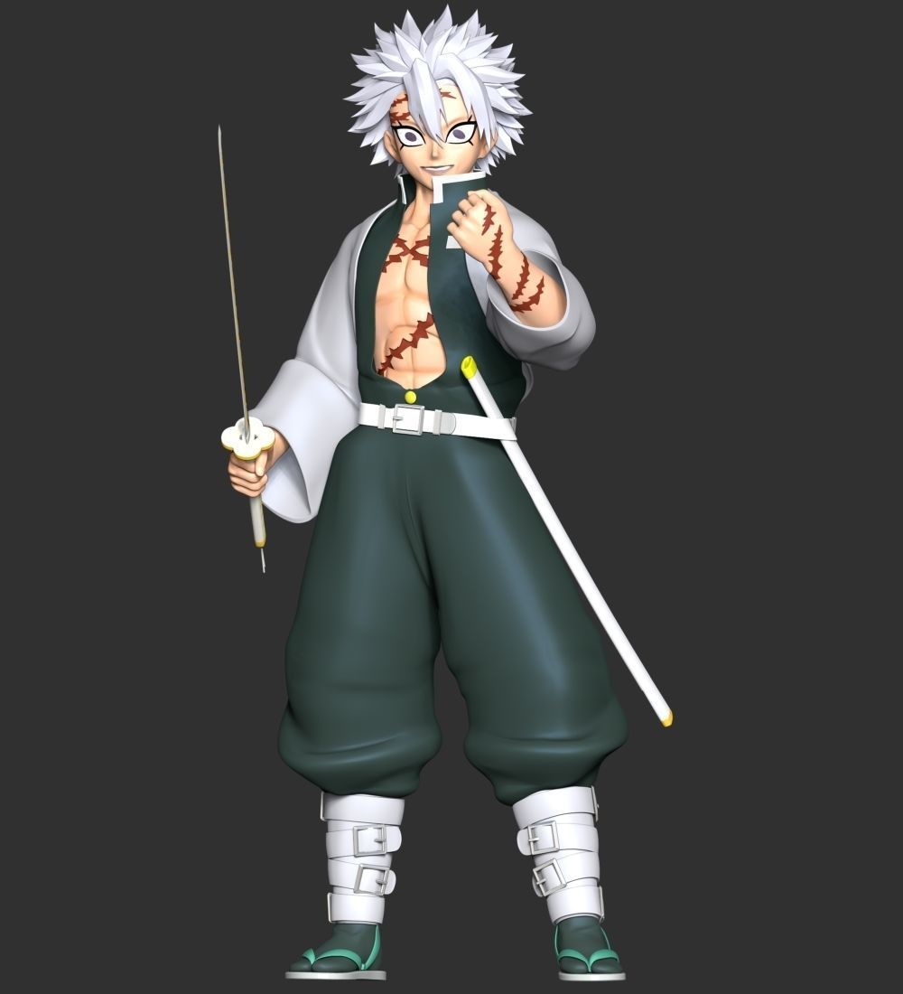 Sanemi Shinazugawa - Demon Slayer Kimetsu no Yaiba 3D print model_2