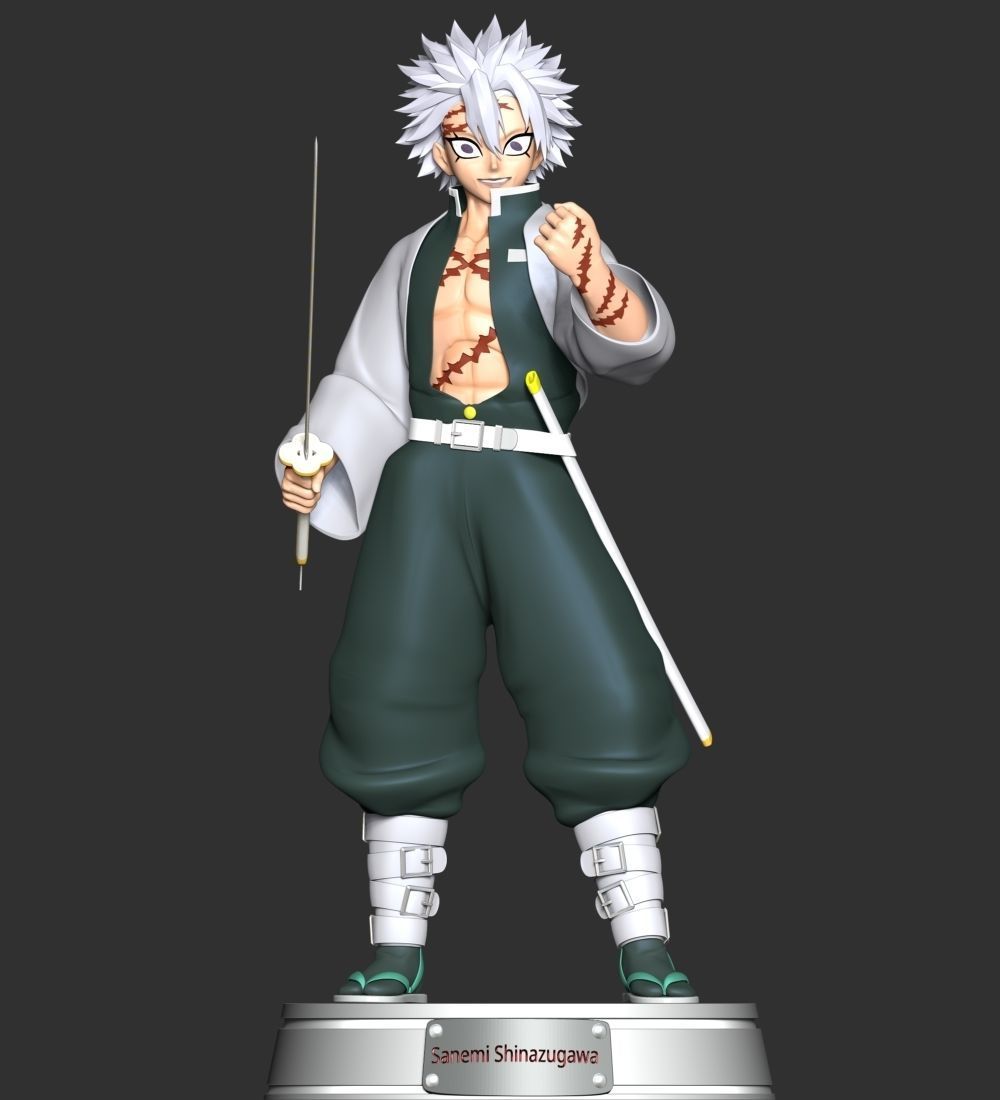 Sanemi Shinazugawa - Demon Slayer Kimetsu no Yaiba 3D print model_1