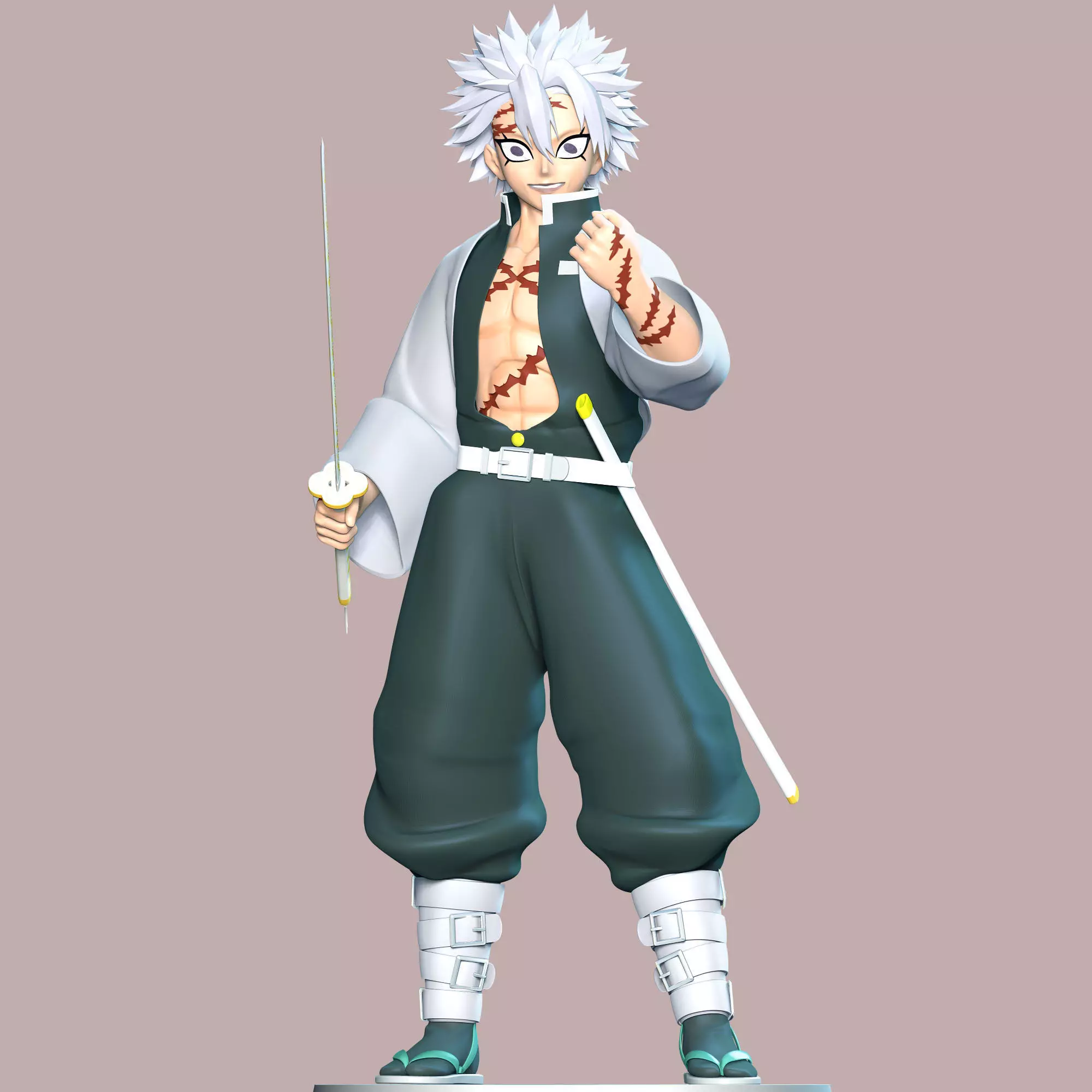 Sanemi Shinazugawa - Demon Slayer Kimetsu no Yaiba 3D print model_0