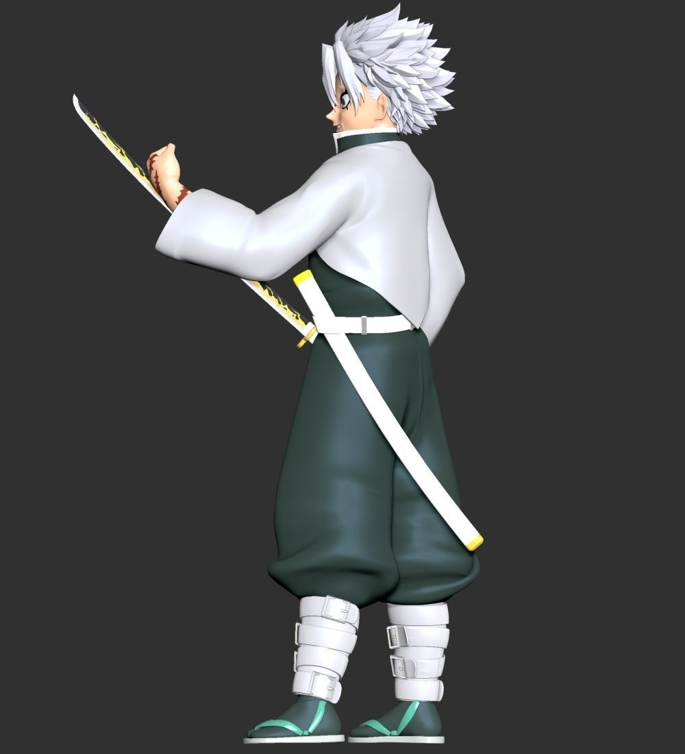 Sanemi Shinazugawa - Demon Slayer Kimetsu no Yaiba 3D print model_8