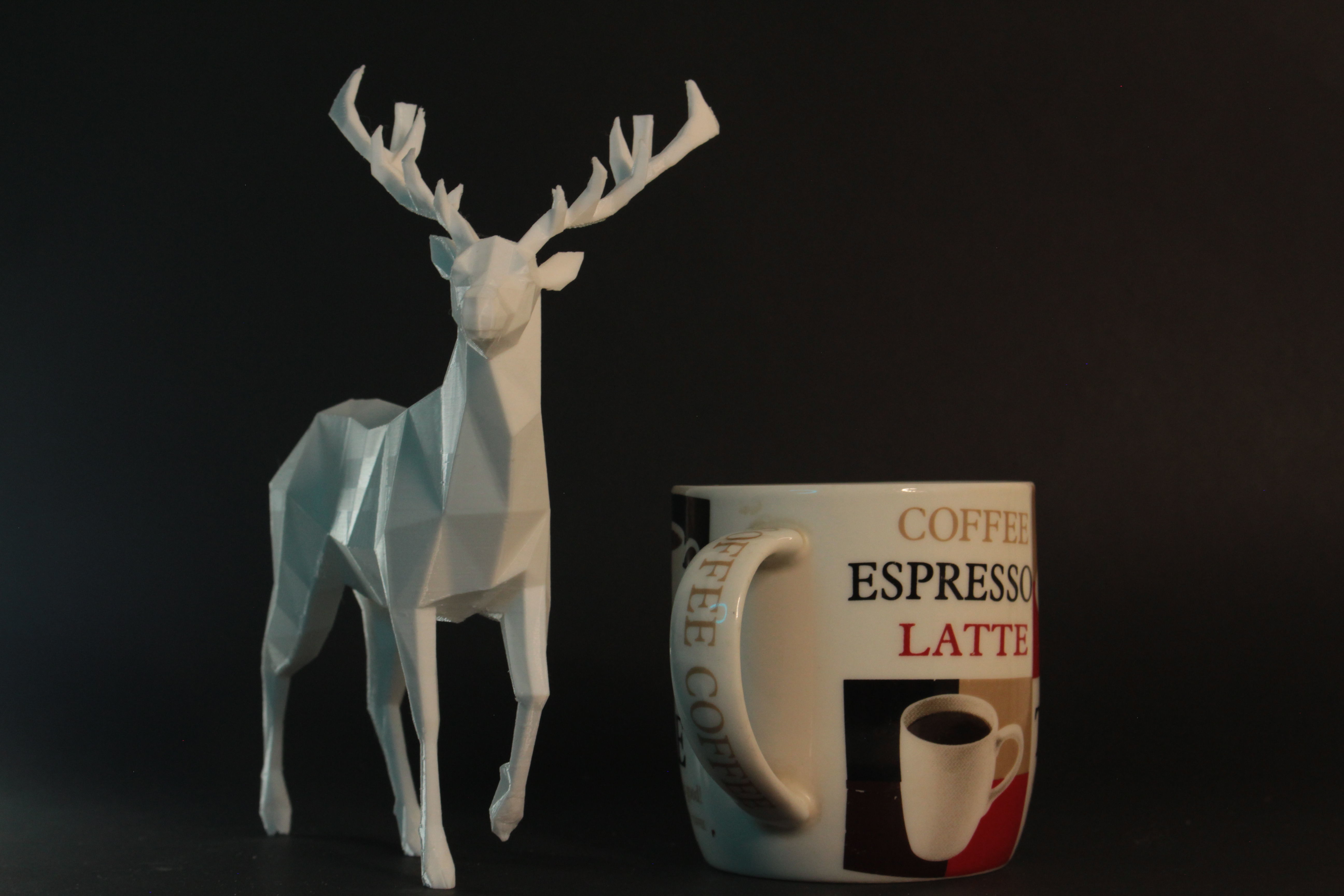 Low Poly Deer 3D print model_8