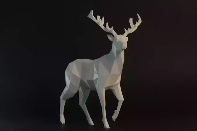 Low Poly Deer 3D print model