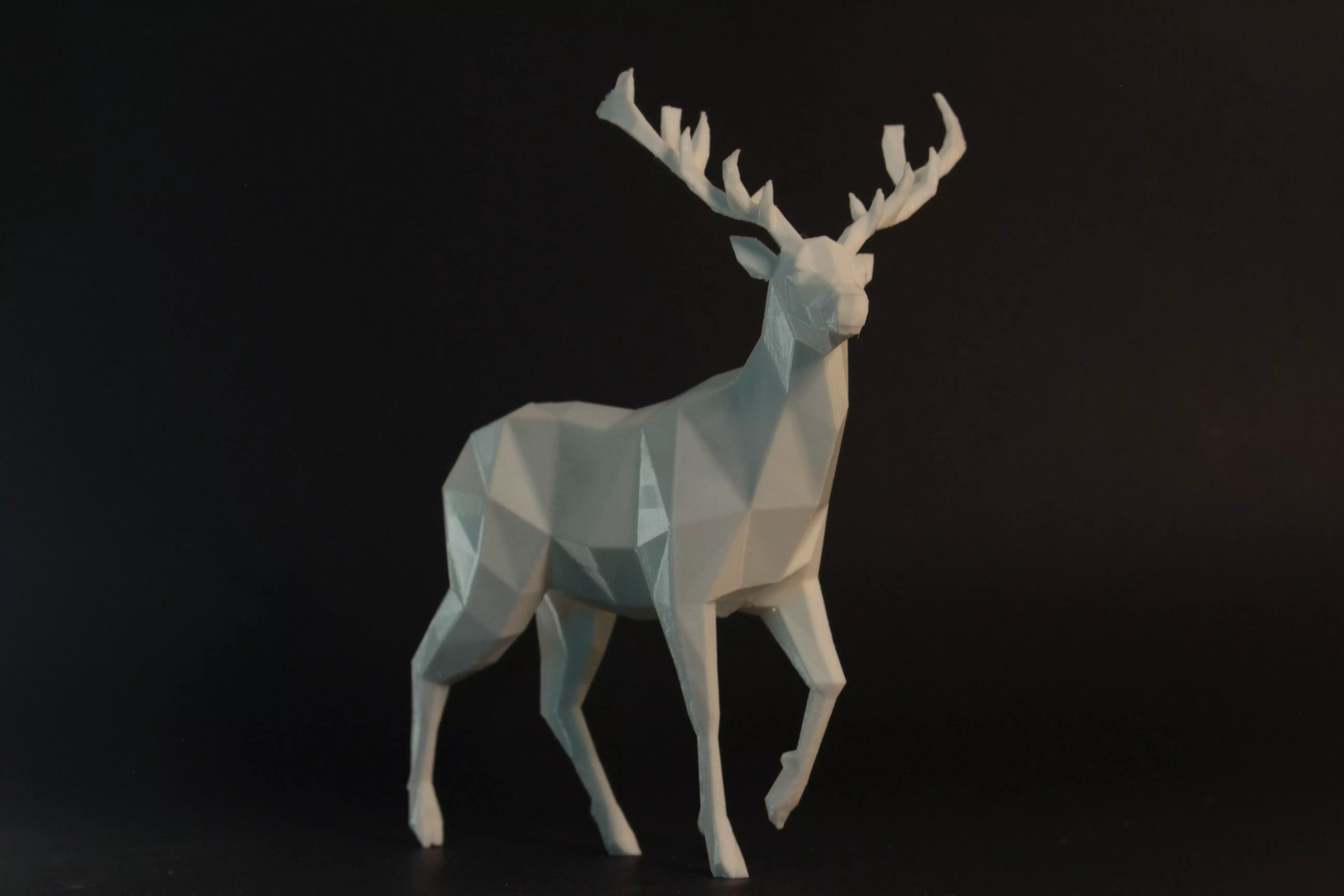 Low Poly Deer 3D print model_0