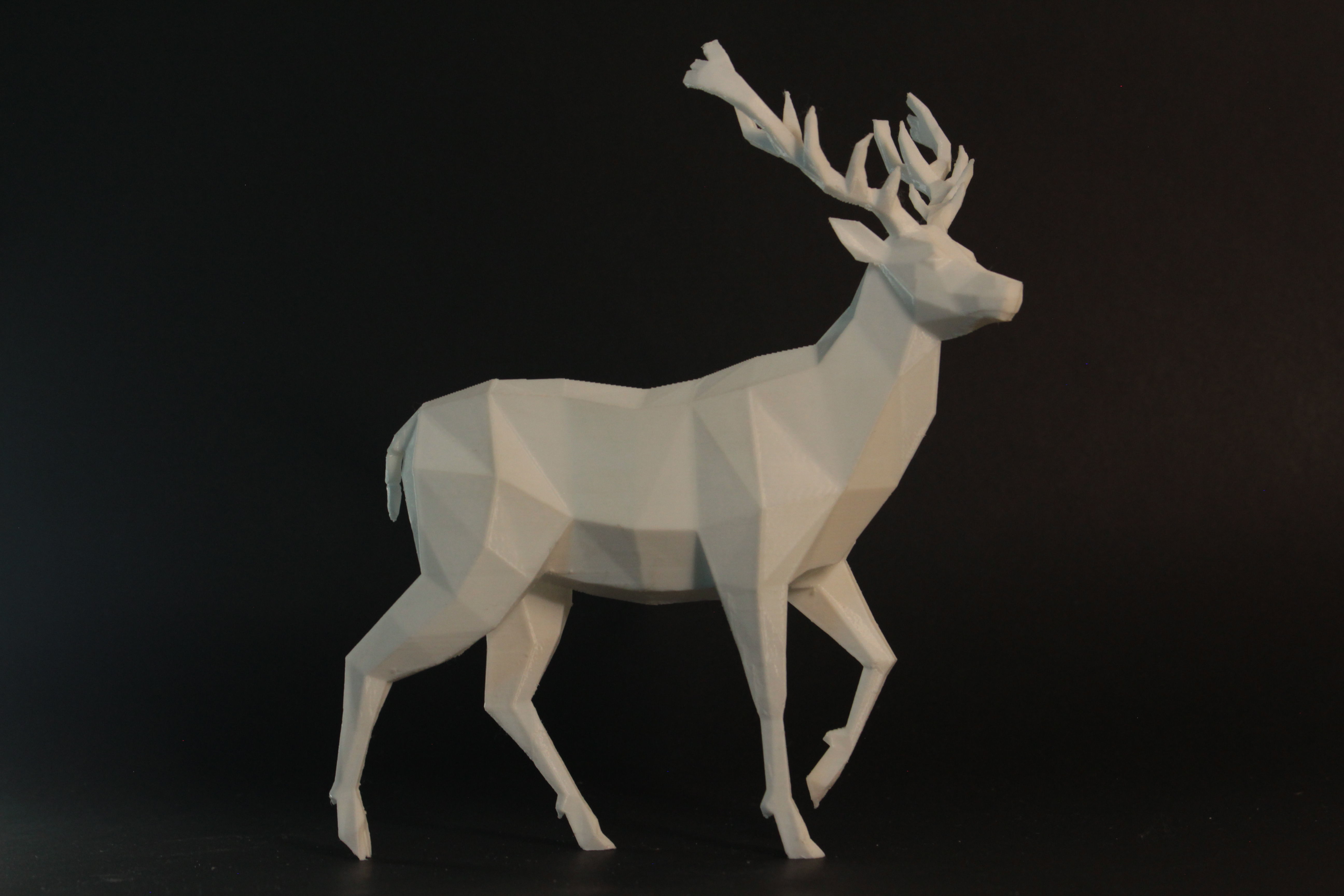 Low Poly Deer 3D print model_1