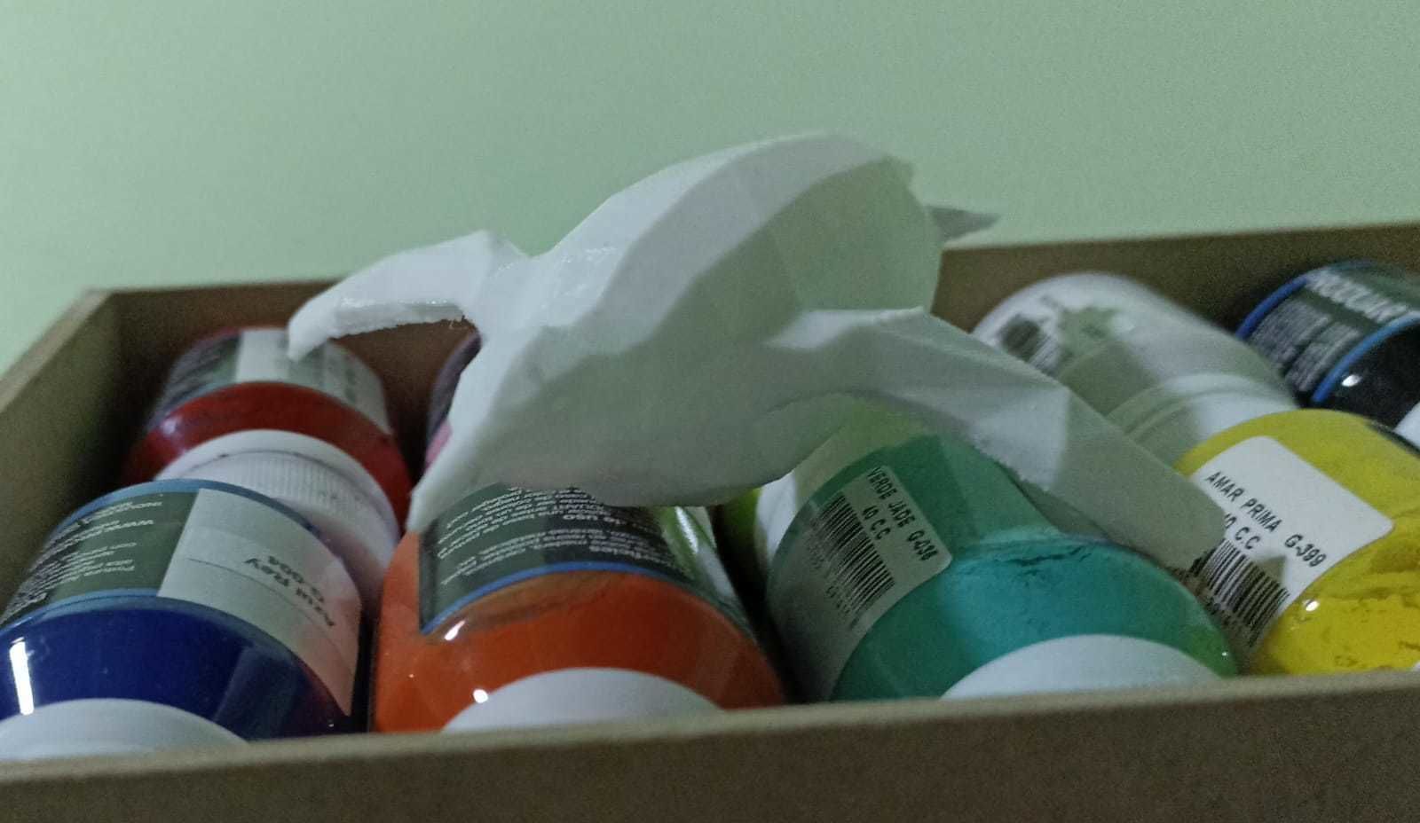 Low Poly Penguin lying down 3D print model_9