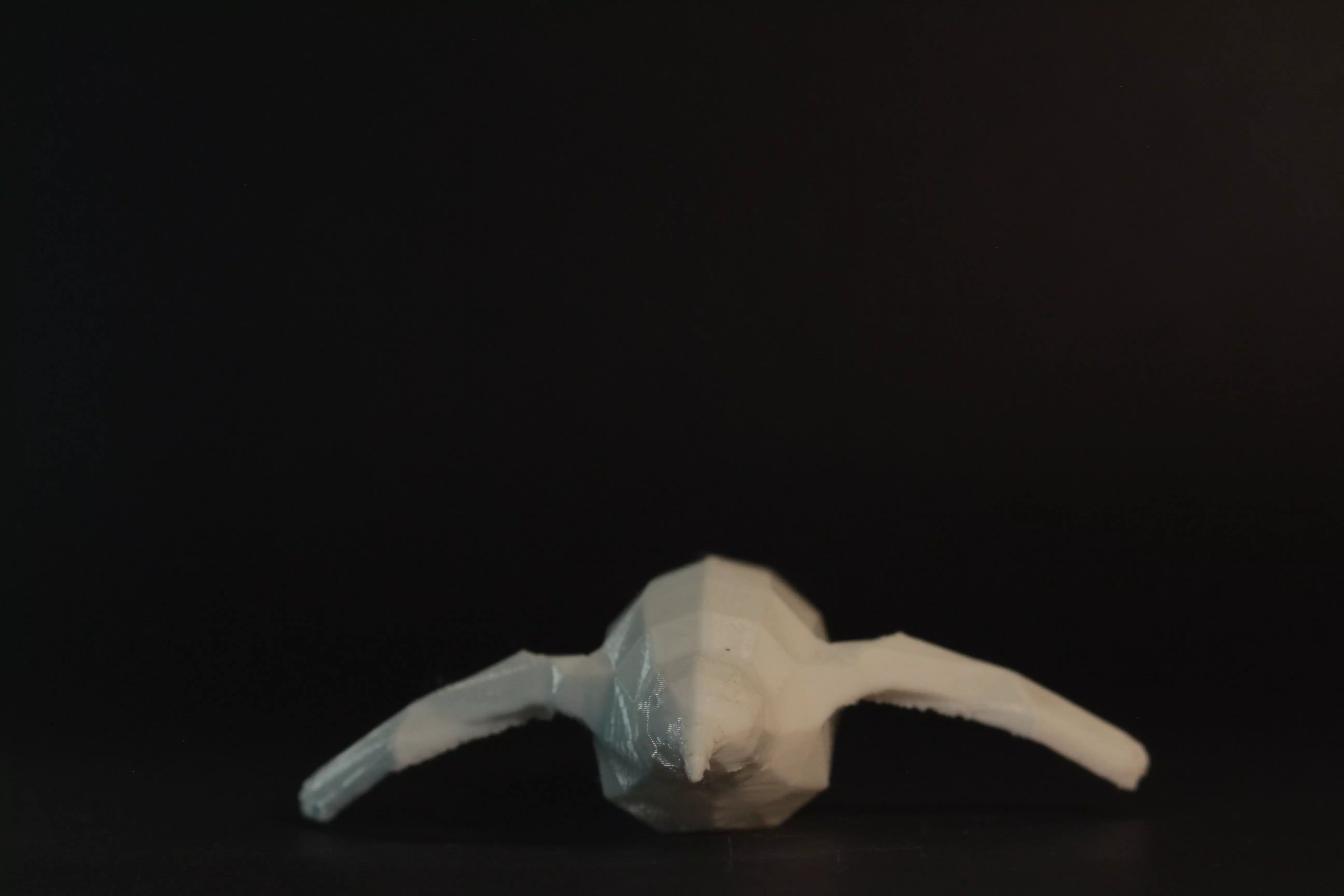 Low Poly Penguin lying down 3D print model_0