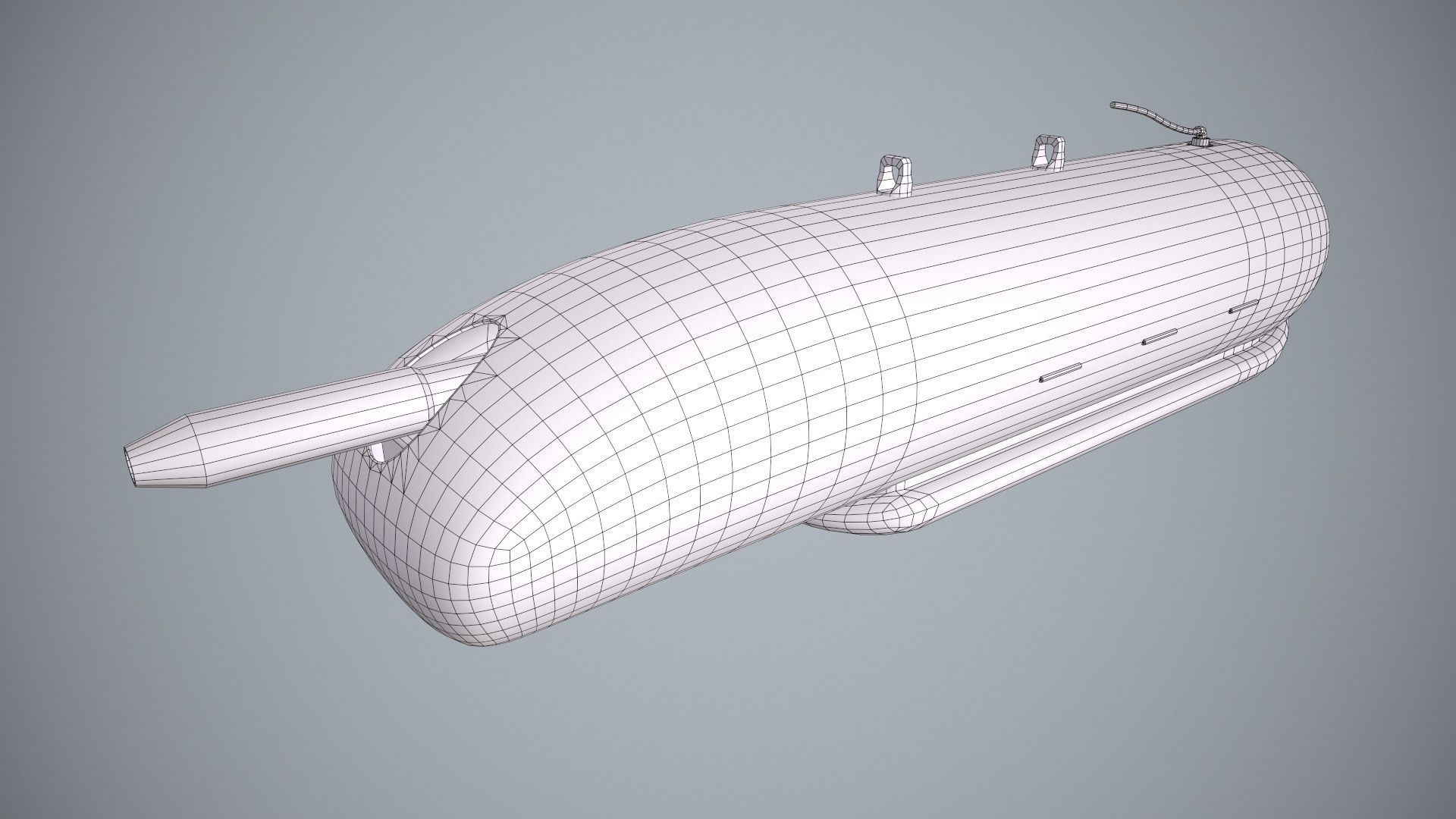  FN Herstal HMP400LC Machine Gun Pod Low-poly 3D model_10