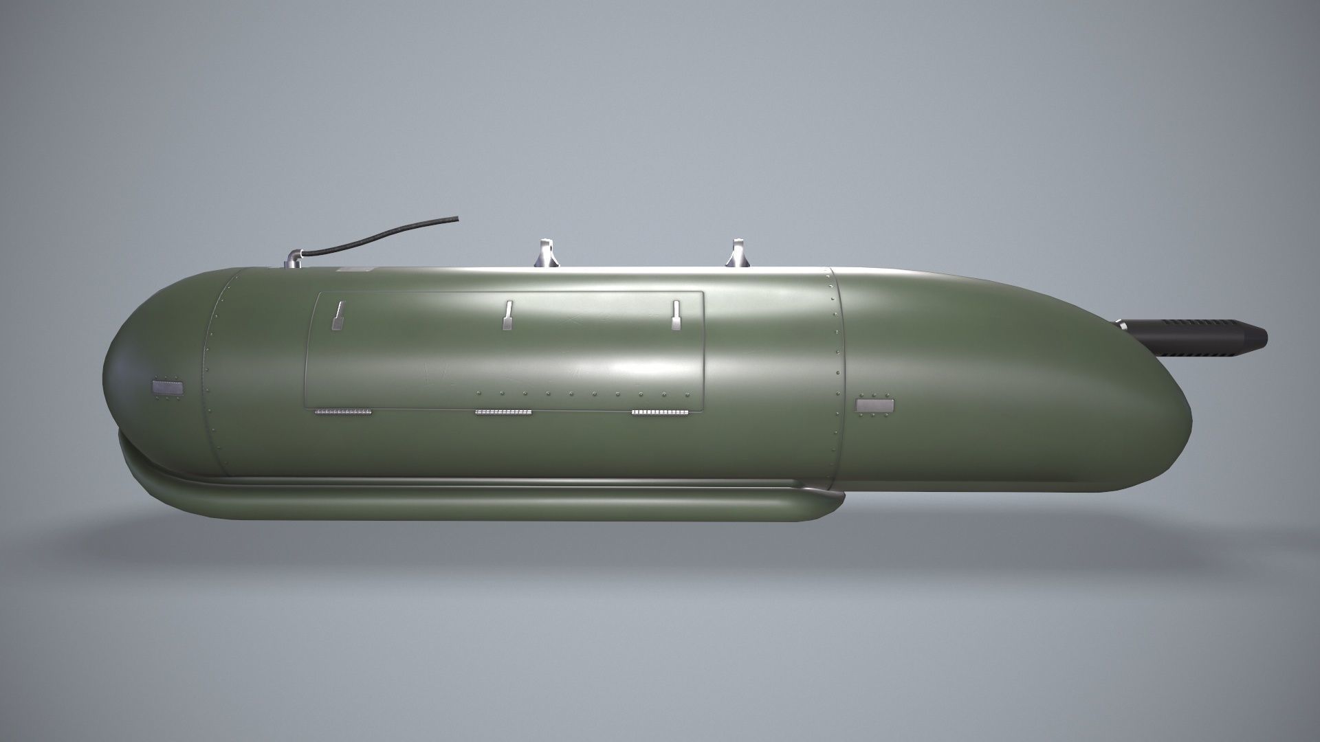  FN Herstal HMP400LC Machine Gun Pod Low-poly 3D model_8