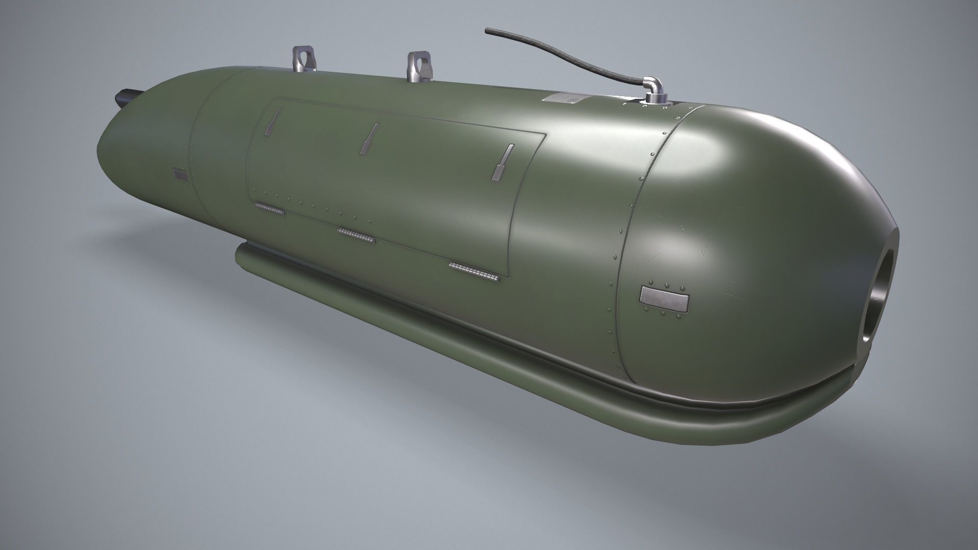  FN Herstal HMP400LC Machine Gun Pod Low-poly 3D model_4