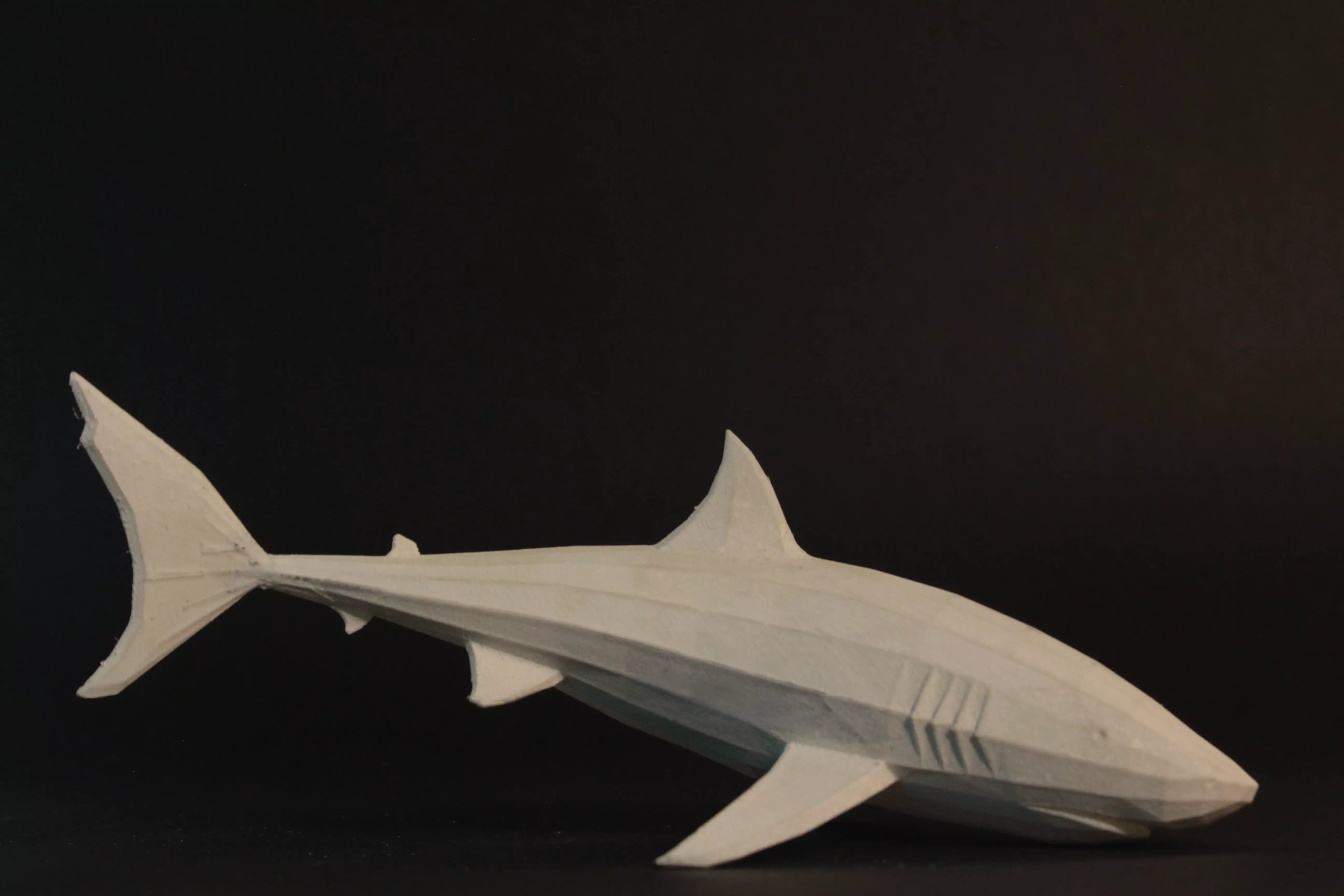 Low Poly Shark 3D print model
