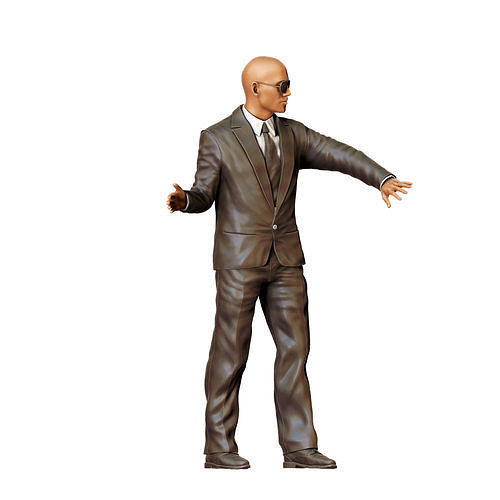 N1 Bodyguard taking care of celebrity 3D print model 4