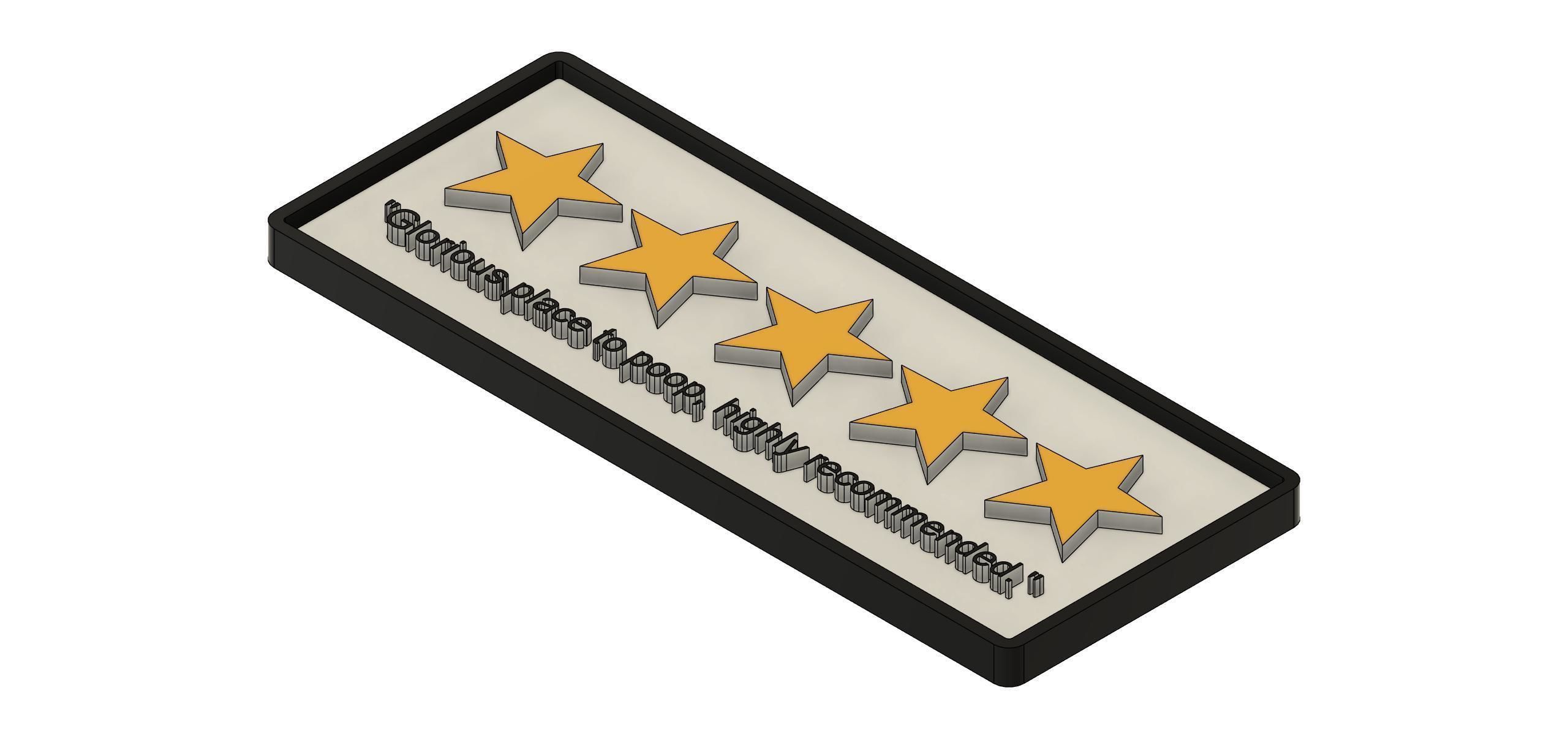 5 Star Poop Review Toilet Sign 3D print model_1