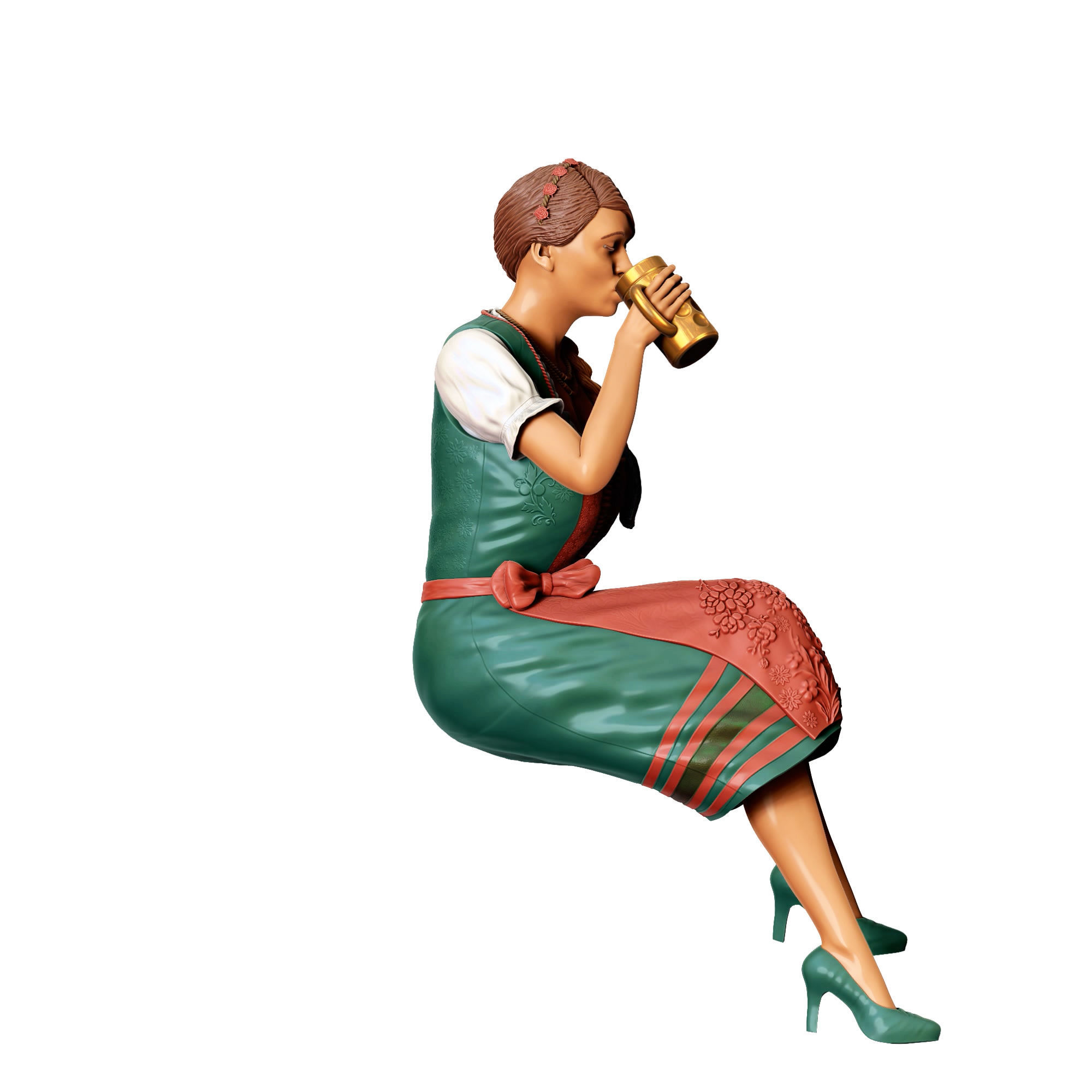 N3 Oktoberfest Style sitting drinking beer 3D print model_6