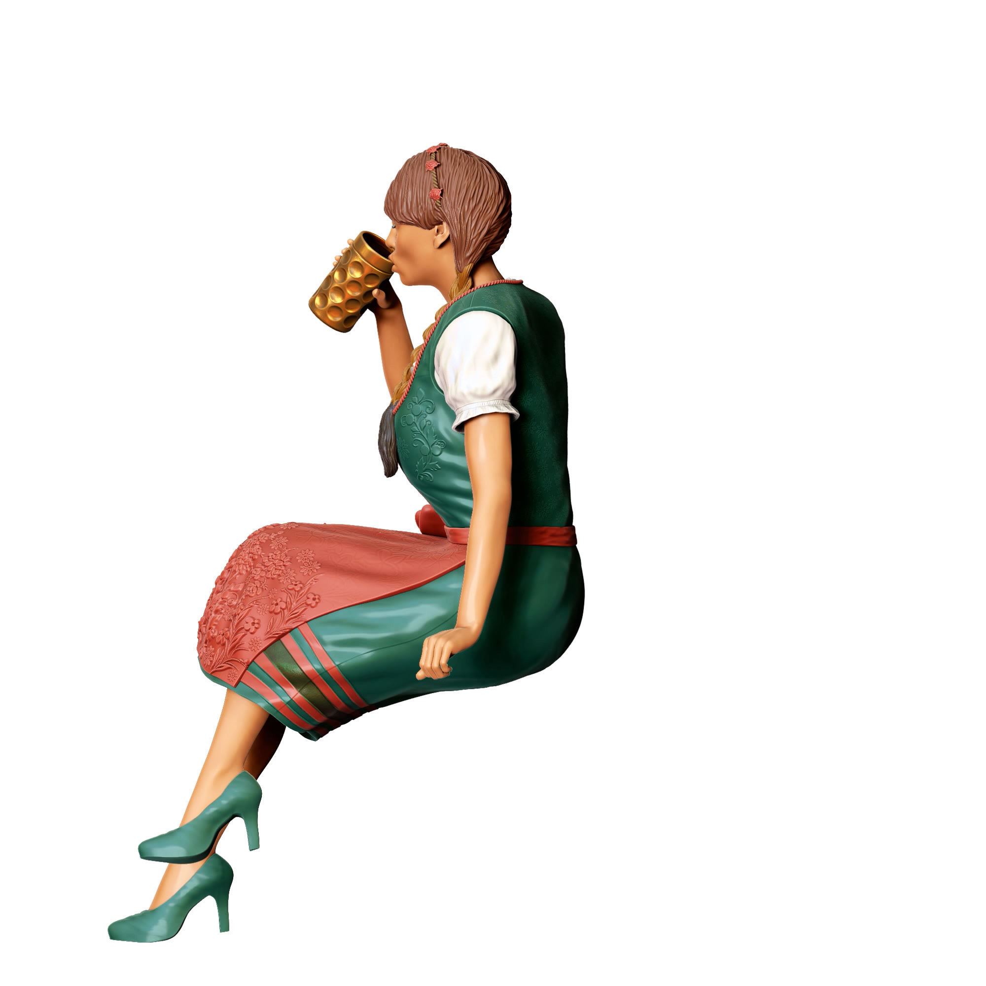 N3 Oktoberfest Style sitting drinking beer 3D print model_21