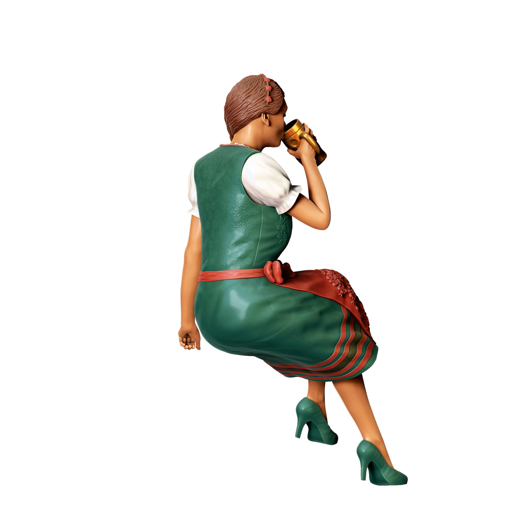 N3 Oktoberfest Style sitting drinking beer 3D print model_10