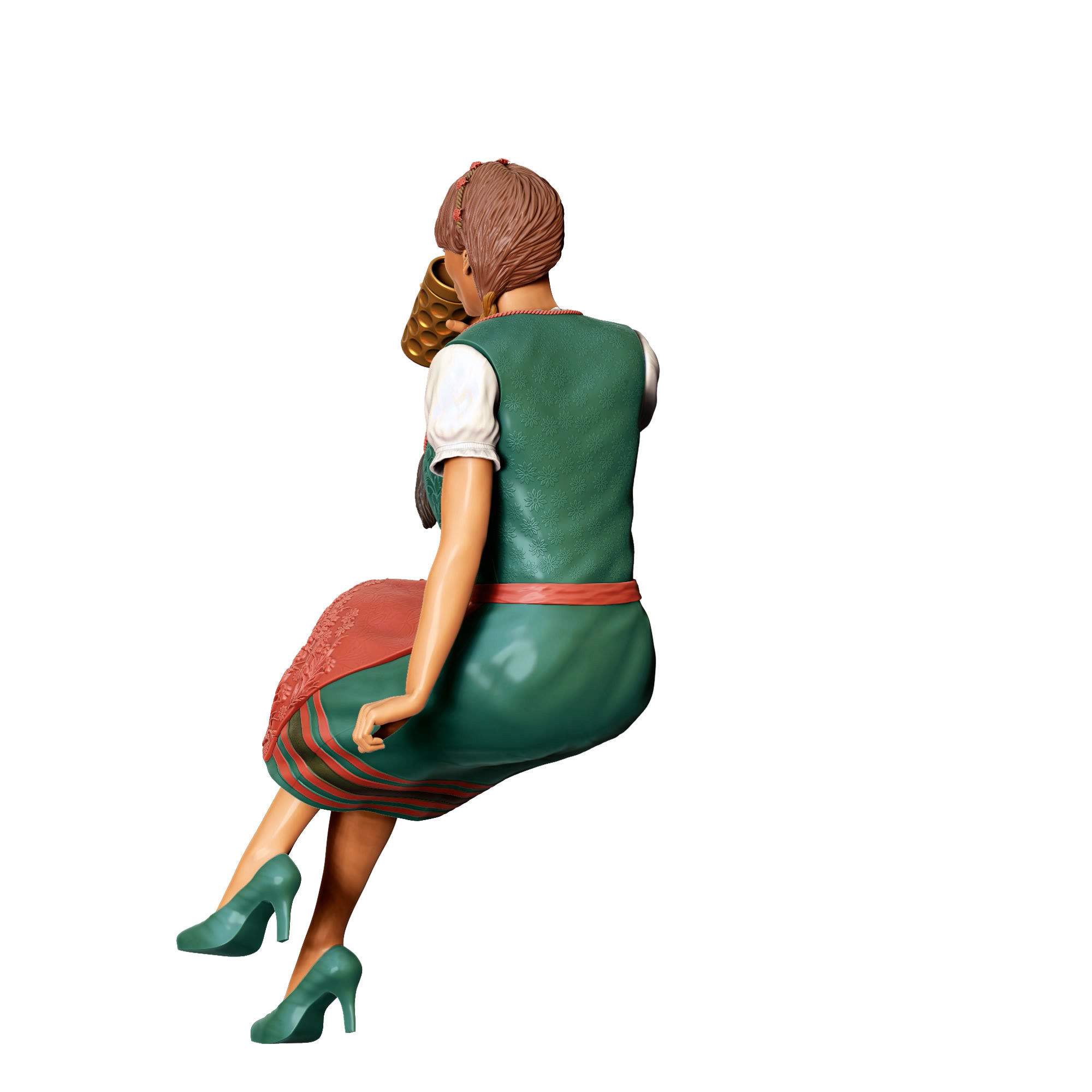 N3 Oktoberfest Style sitting drinking beer 3D print model_18