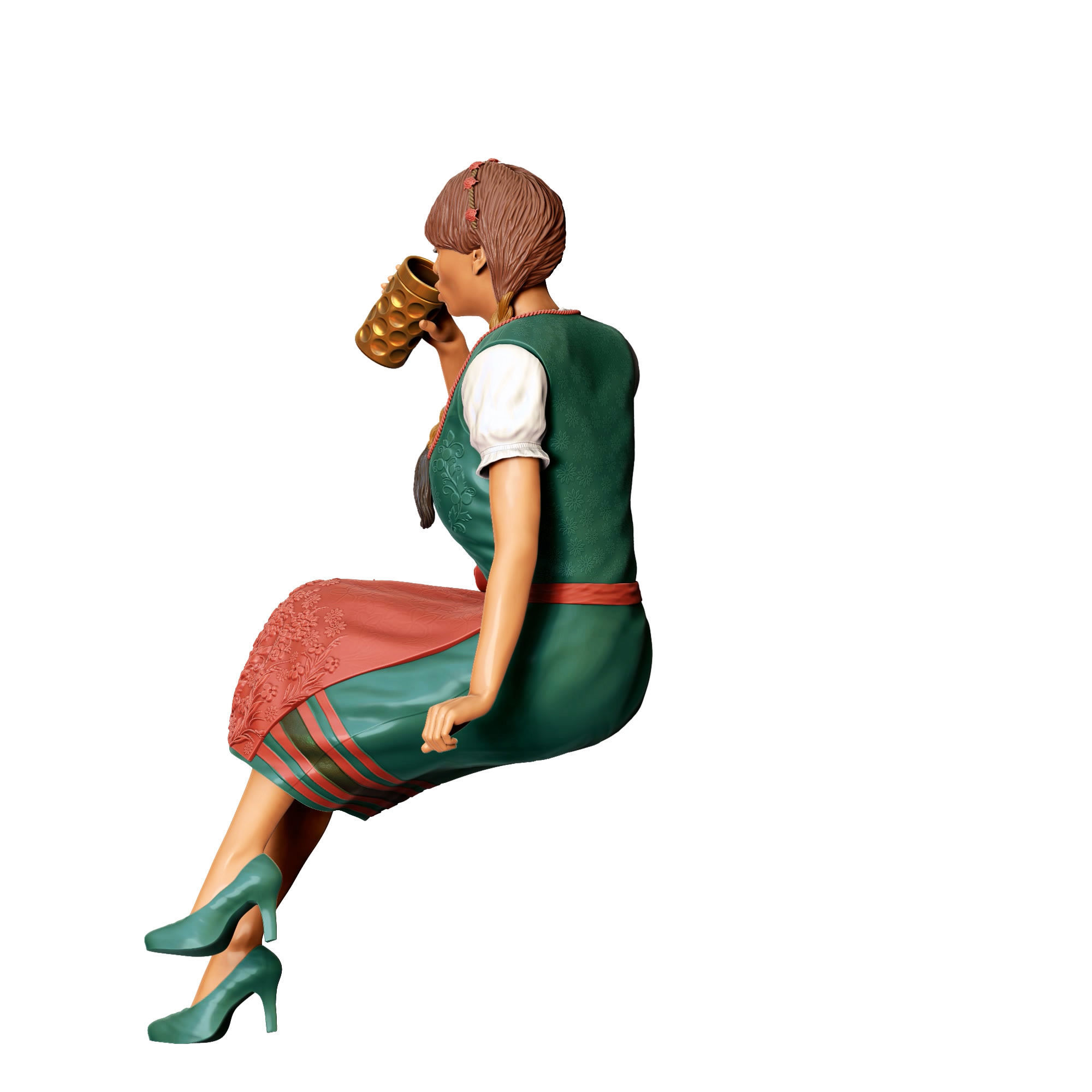 N3 Oktoberfest Style sitting drinking beer 3D print model_20