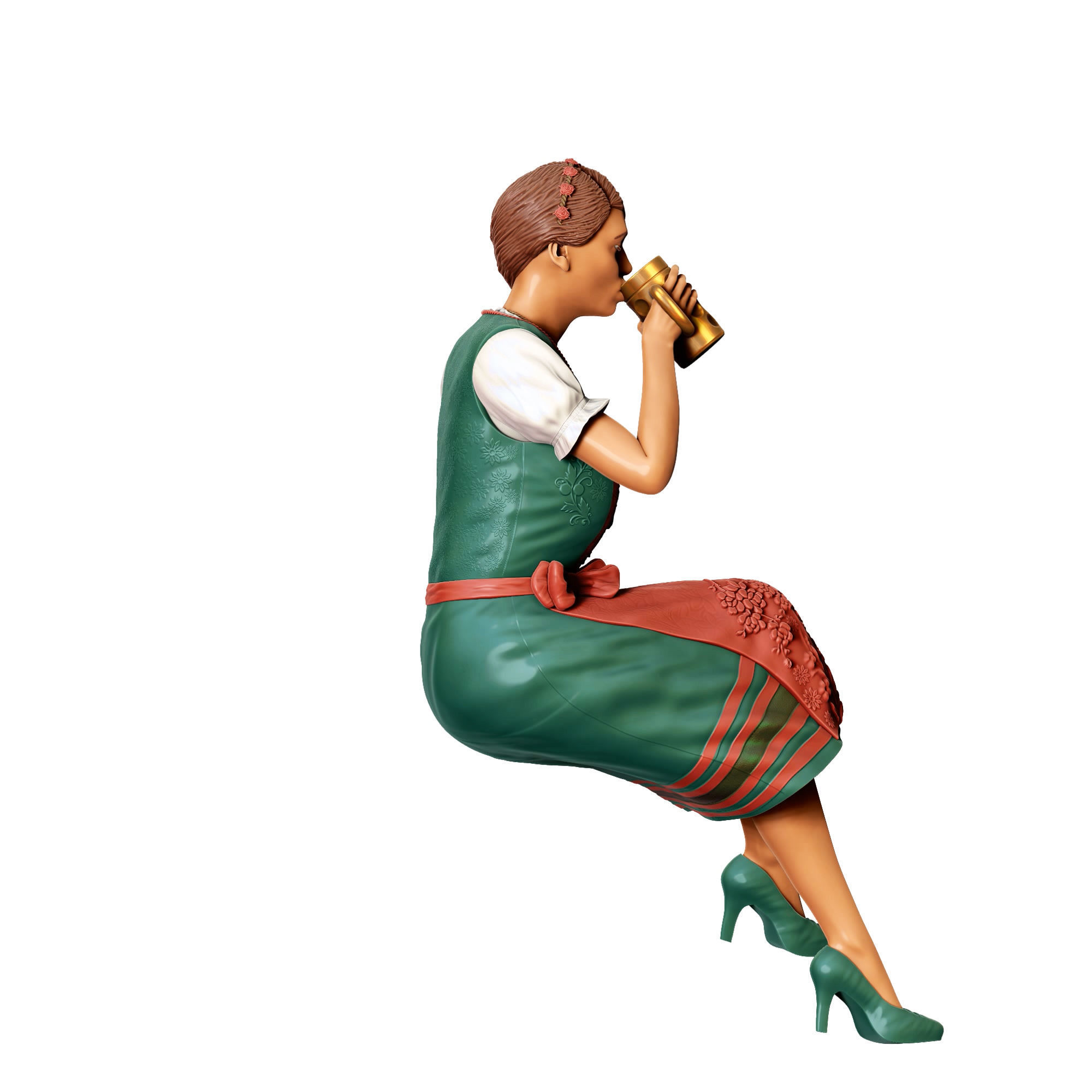 N3 Oktoberfest Style sitting drinking beer 3D print model_8