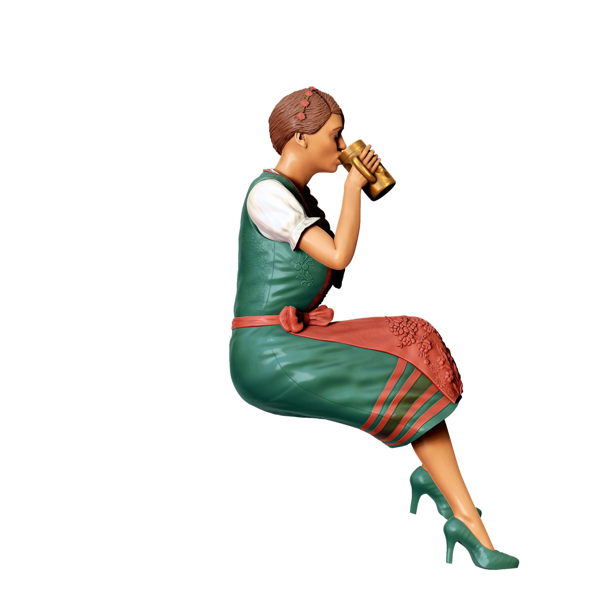 N3 Oktoberfest Style sitting drinking beer 3D print model_7
