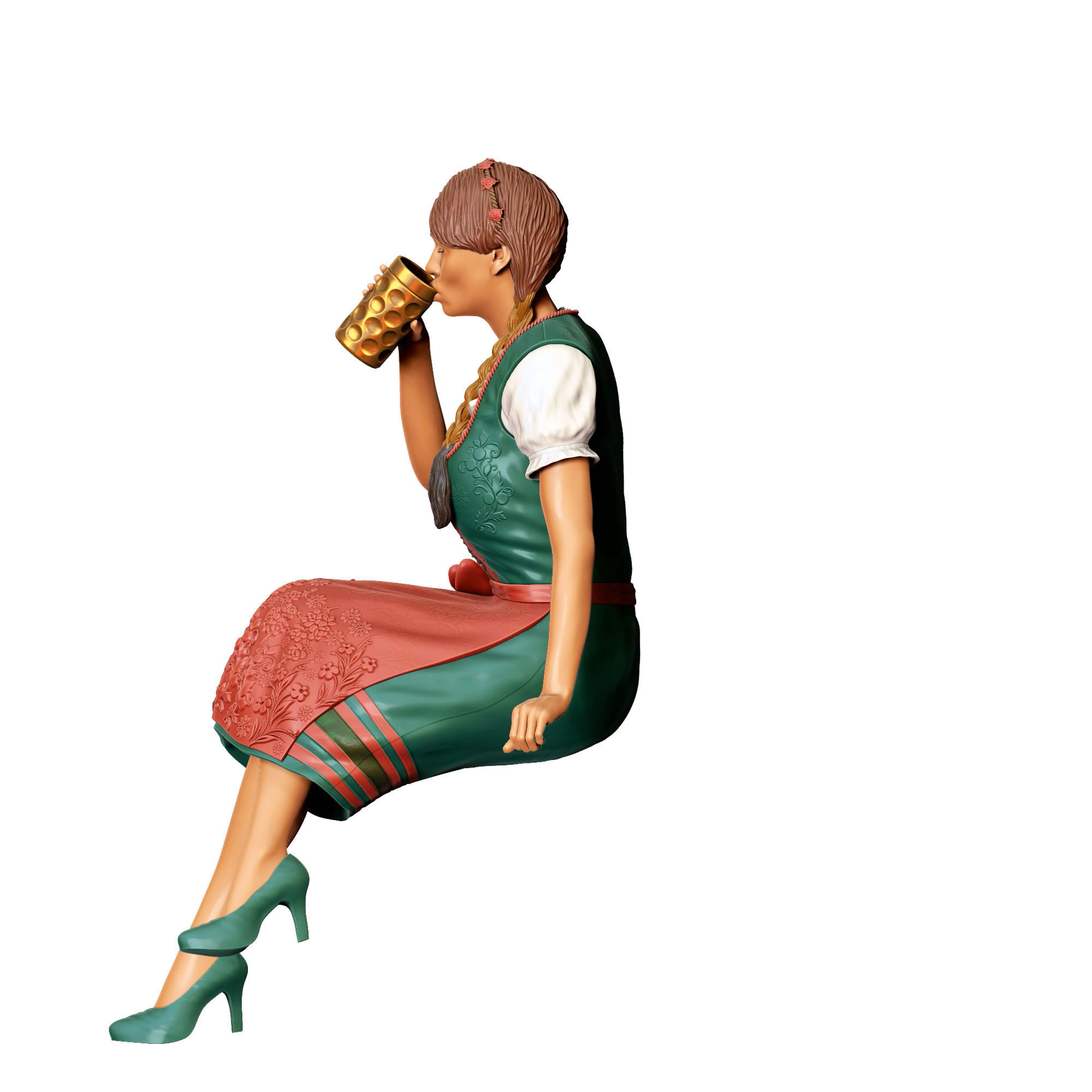 N3 Oktoberfest Style sitting drinking beer 3D print model_22