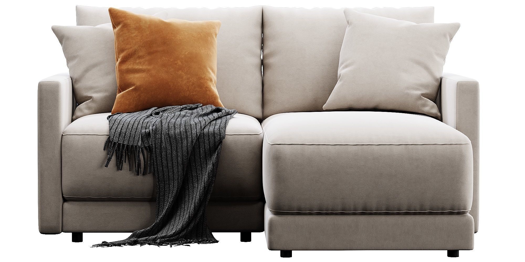 Crate and Barrel Gather sofa 3D model_8