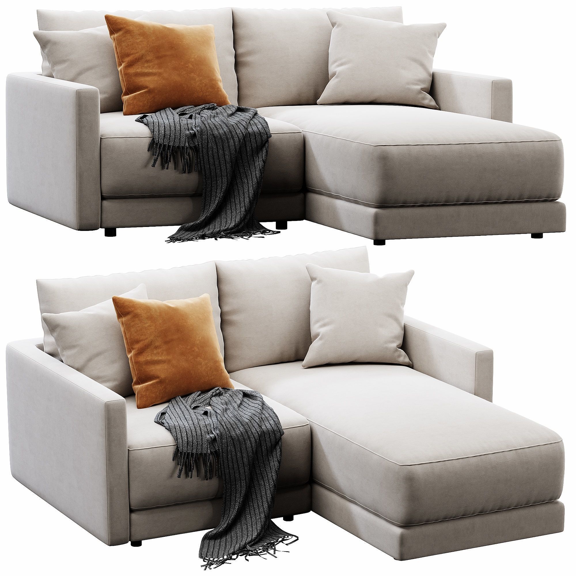 Crate and Barrel Gather sofa 3D model_1