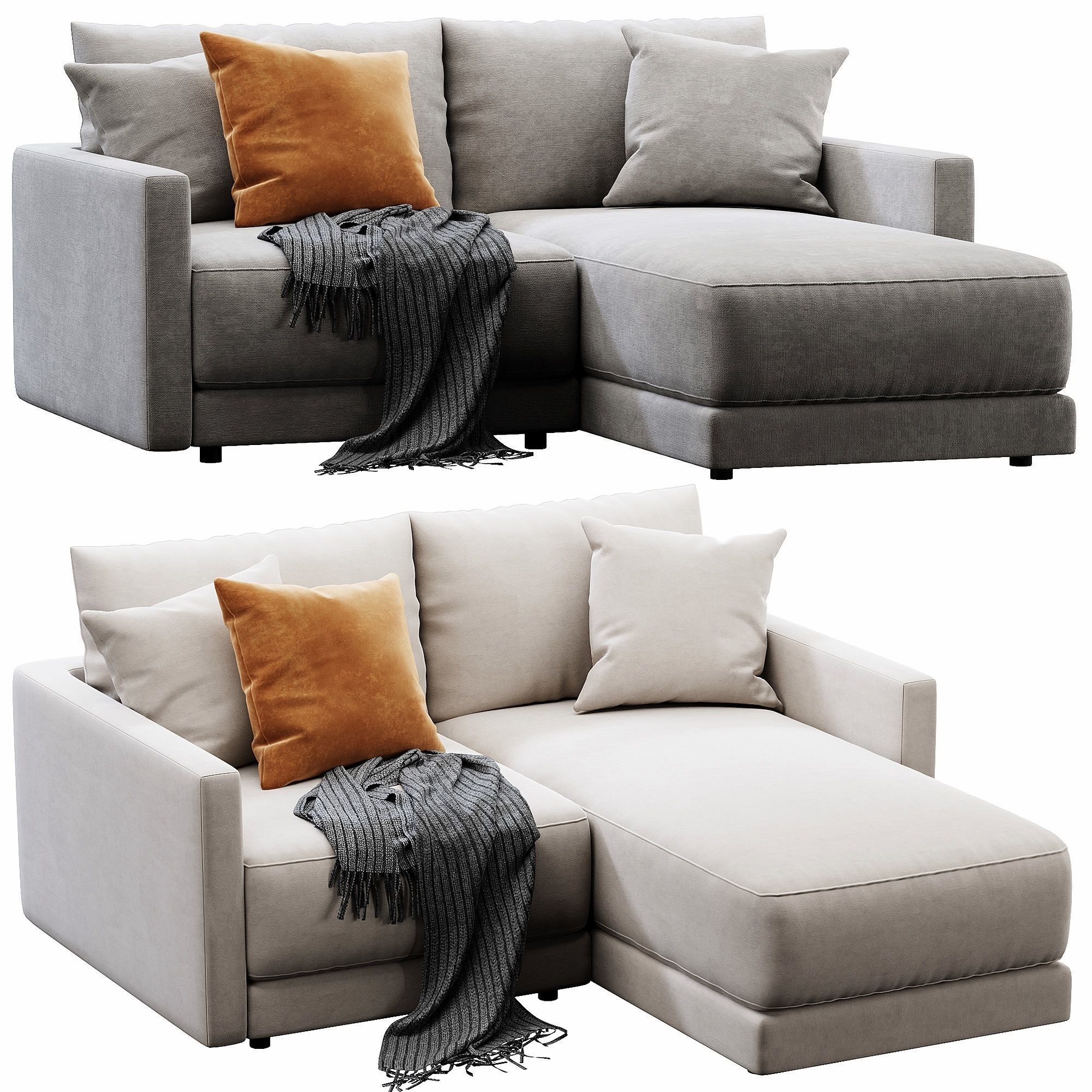 Crate and Barrel Gather sofa 3D model_17
