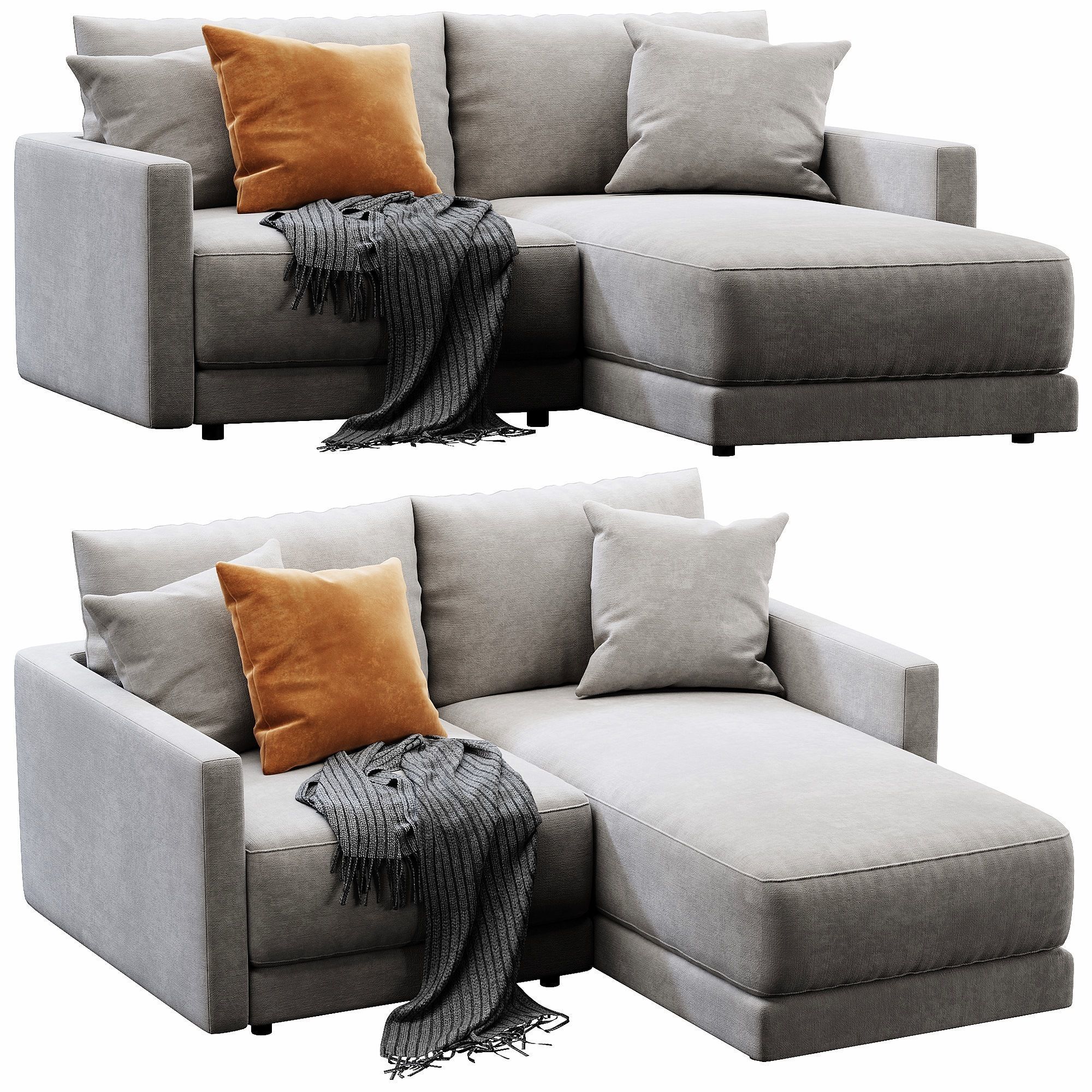 Crate and Barrel Gather sofa 3D model_3