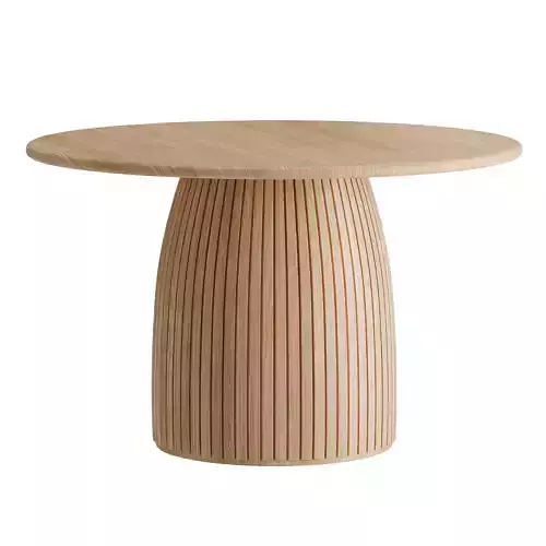 Round Table with Nelly Ribbed Legs