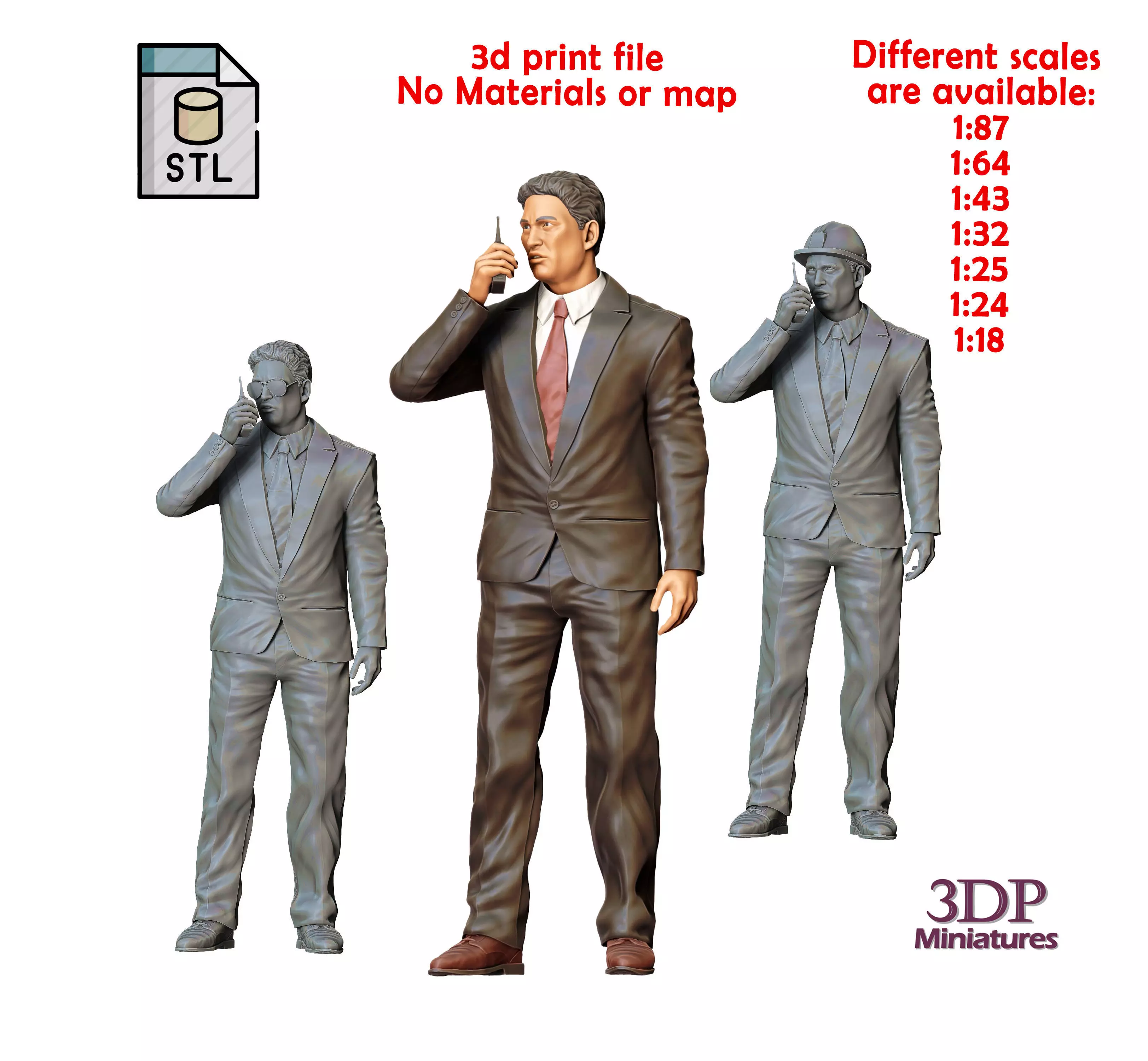 N2 Bodyguard taking care of celebrity with Radio 3D print model_0