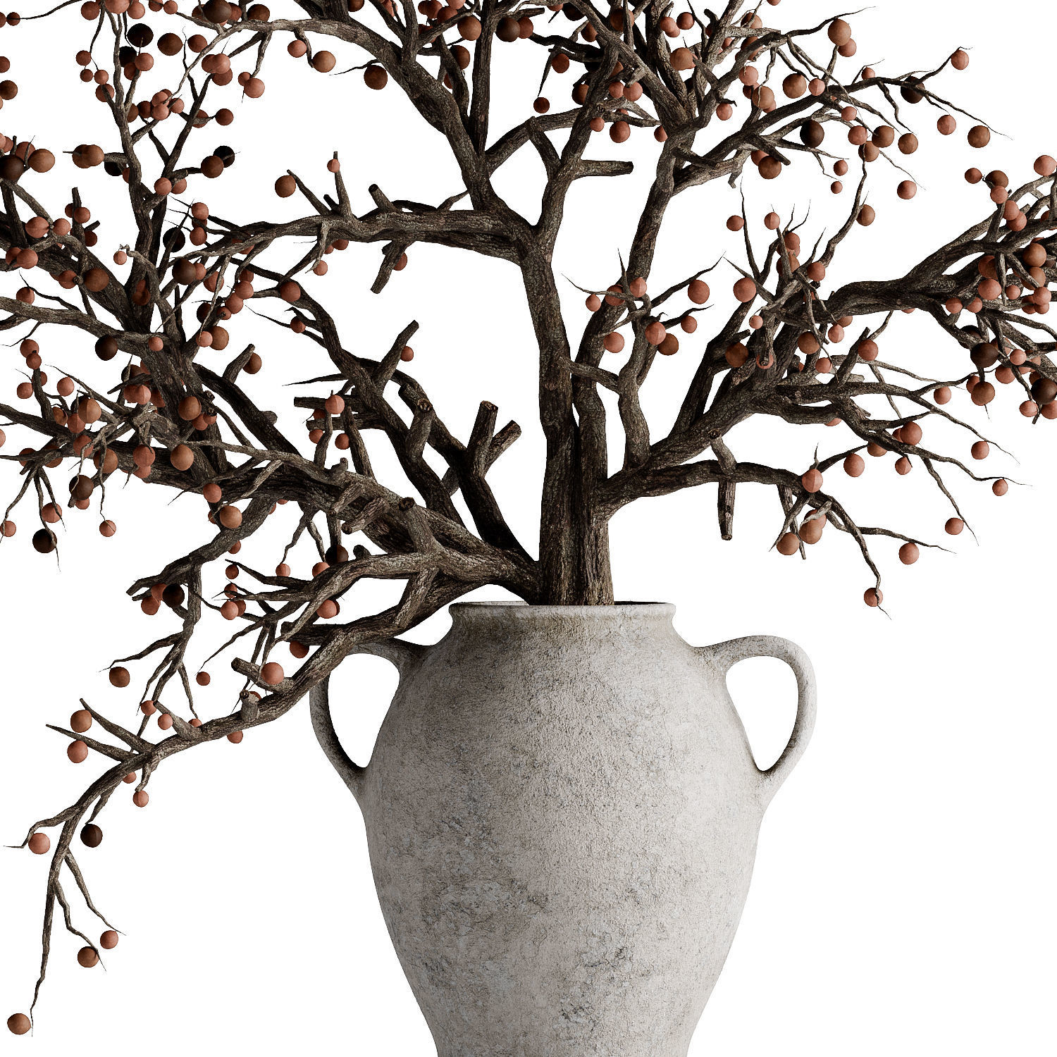 Indoor dry potted plants 3D model_3