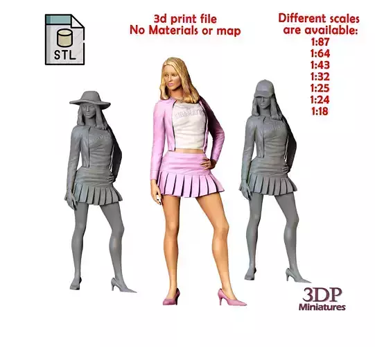 N3 Mean Girl Regina George Rachel McAdams 3D print model