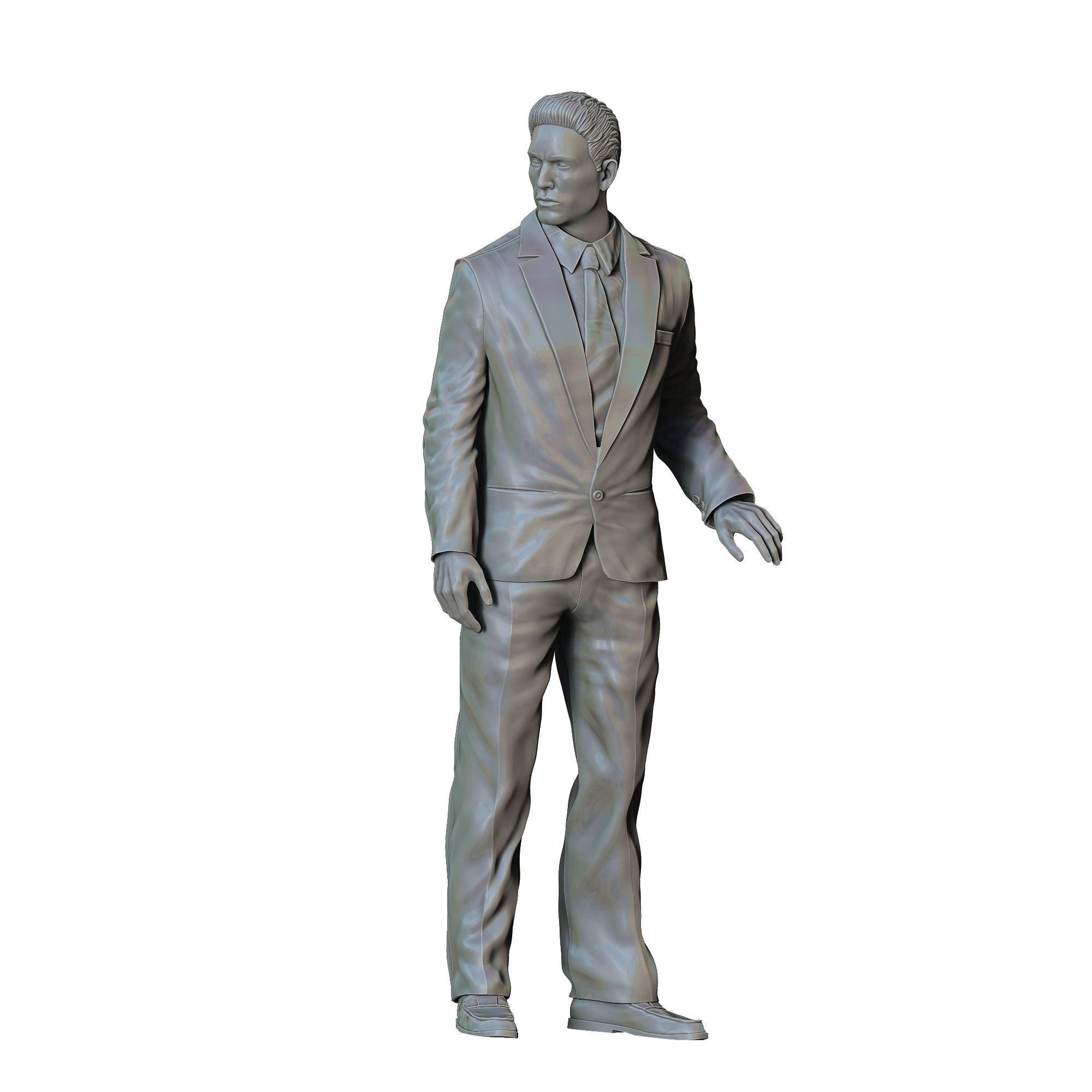 N3 Bodyguard taking care of celebrity holding car door 3D print model_30