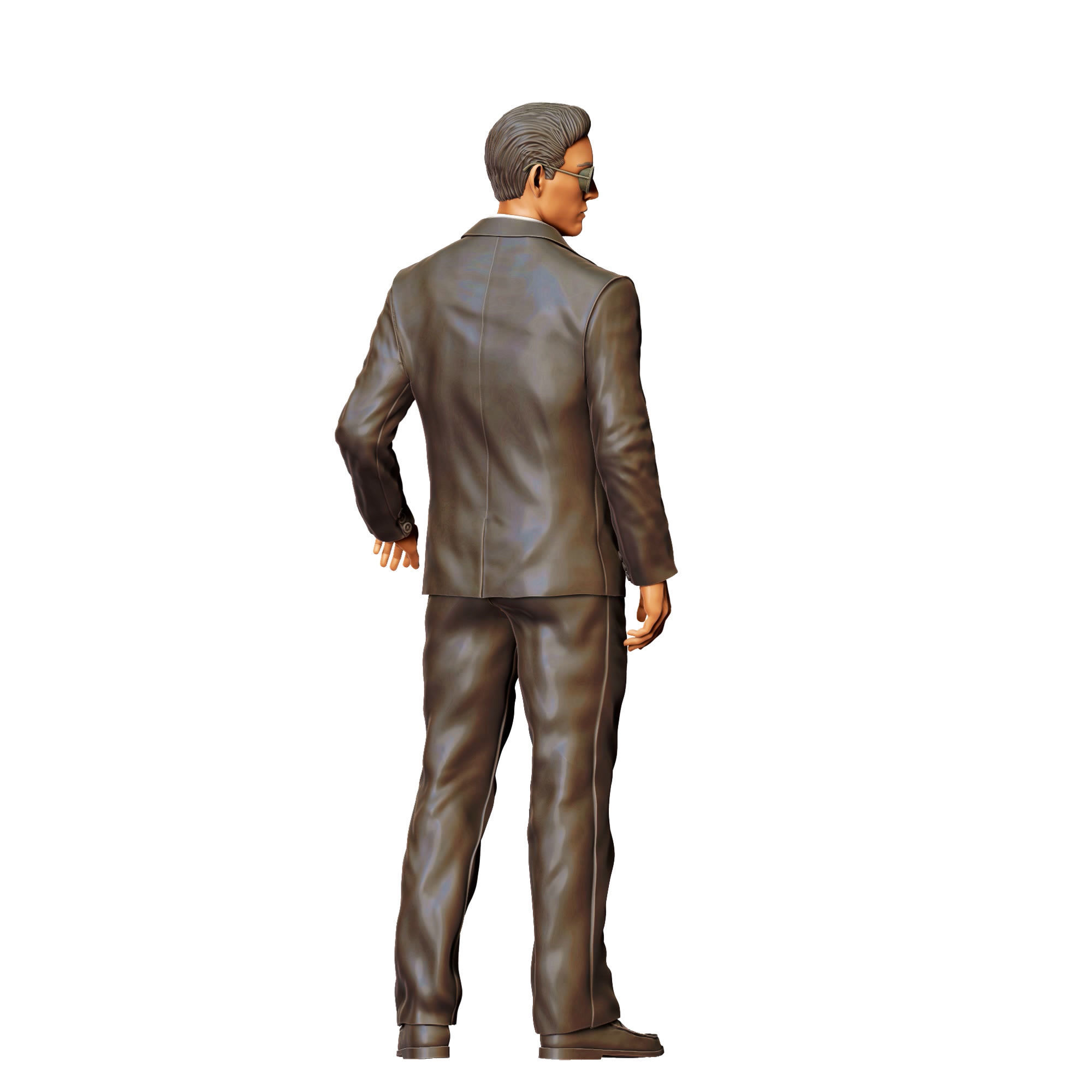 N3 Bodyguard taking care of celebrity holding car door 3D print model_13