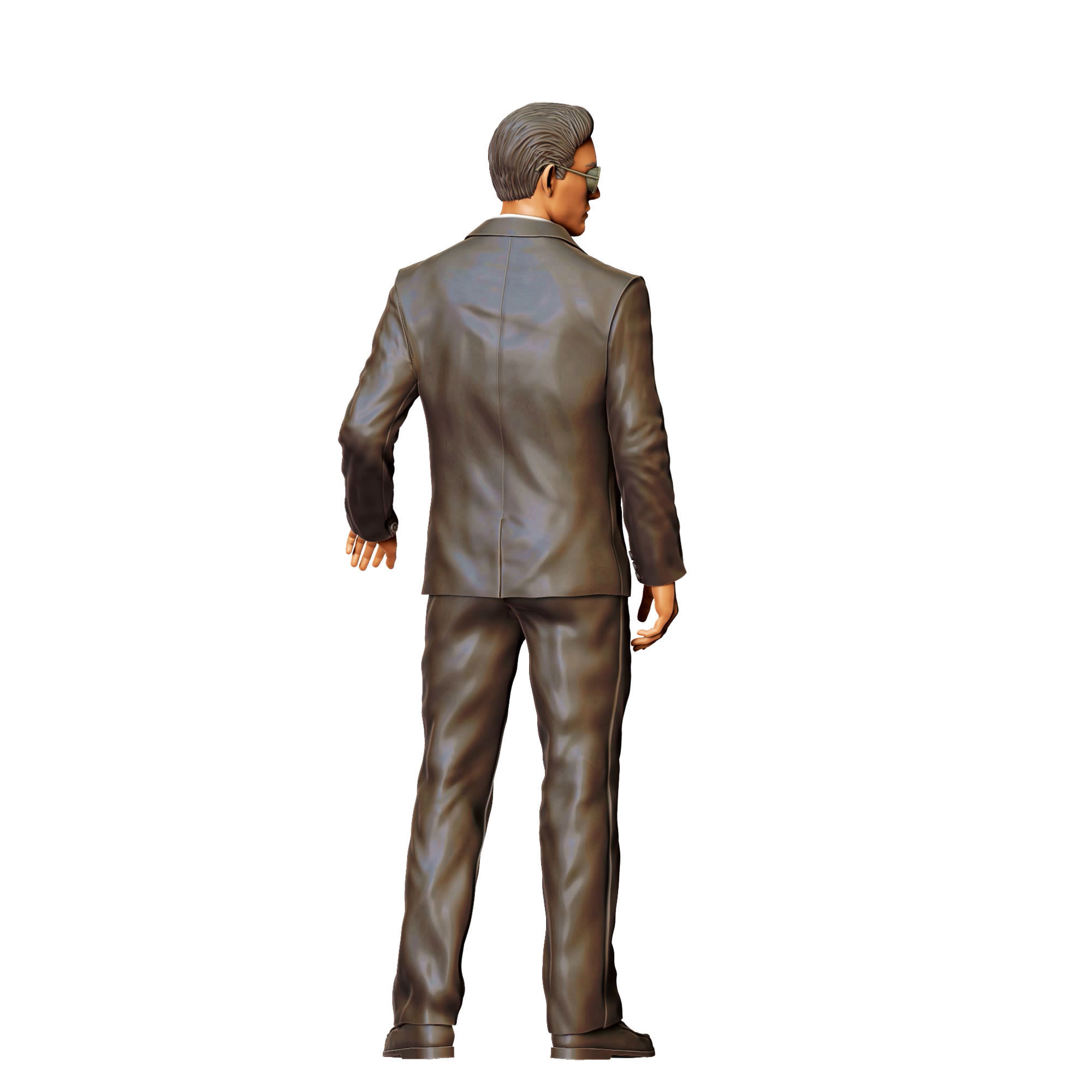 N3 Bodyguard taking care of celebrity holding car door 3D print model_14