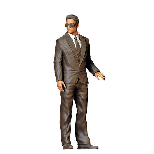N3 Bodyguard taking care of celebrity holding car door 3D print model 4