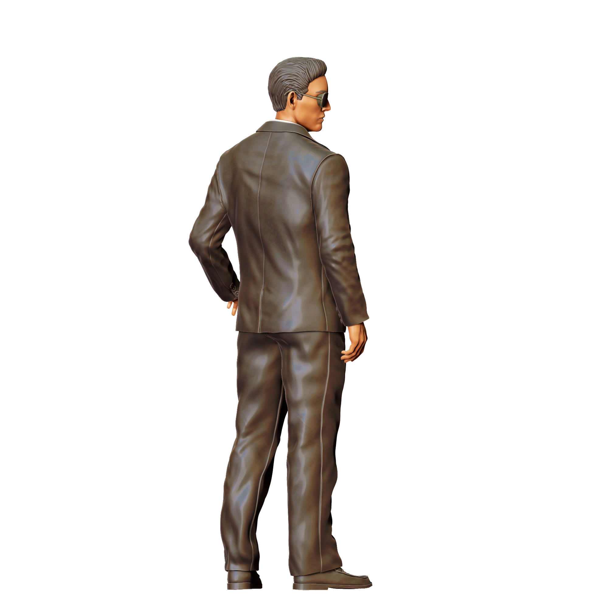 N3 Bodyguard taking care of celebrity holding car door 3D print model_12