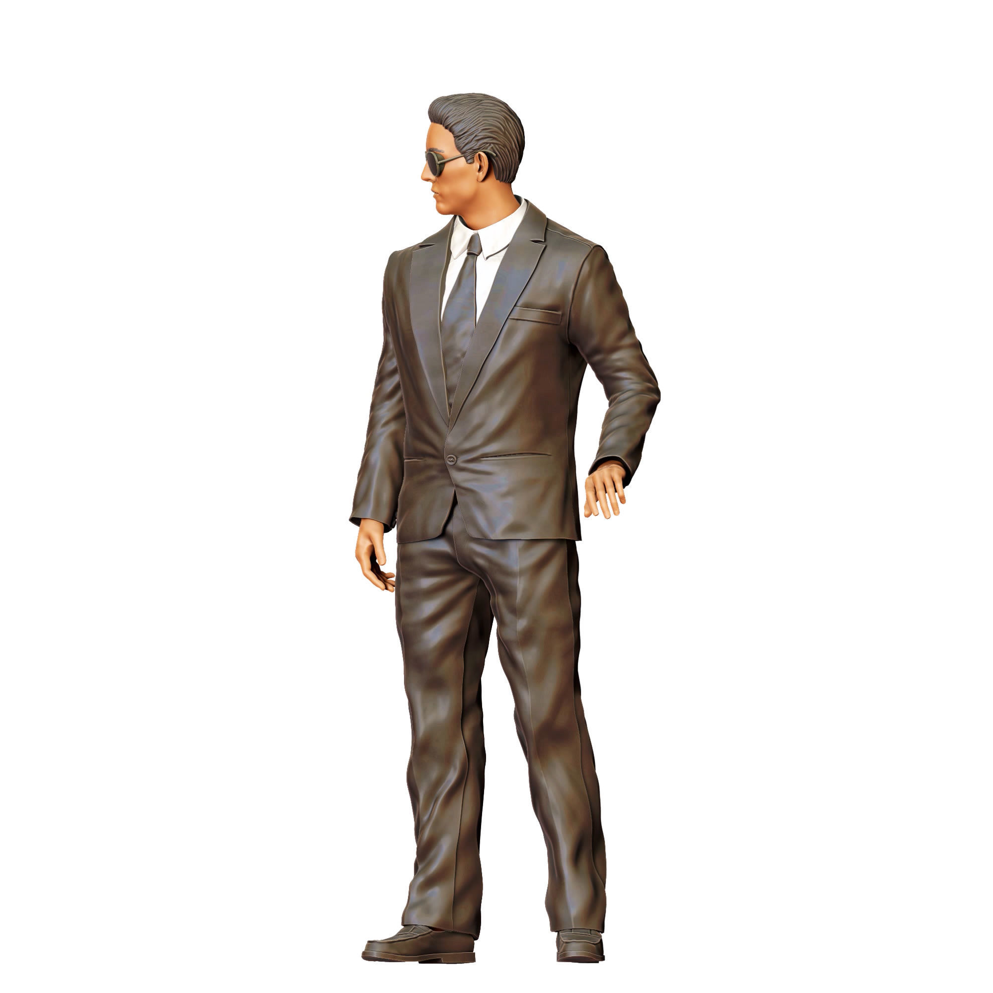 N3 Bodyguard taking care of celebrity holding car door 3D print model_28