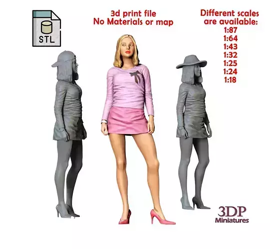 N4 Mean Girl Karen Smith Amanda Seyfried 3D print model