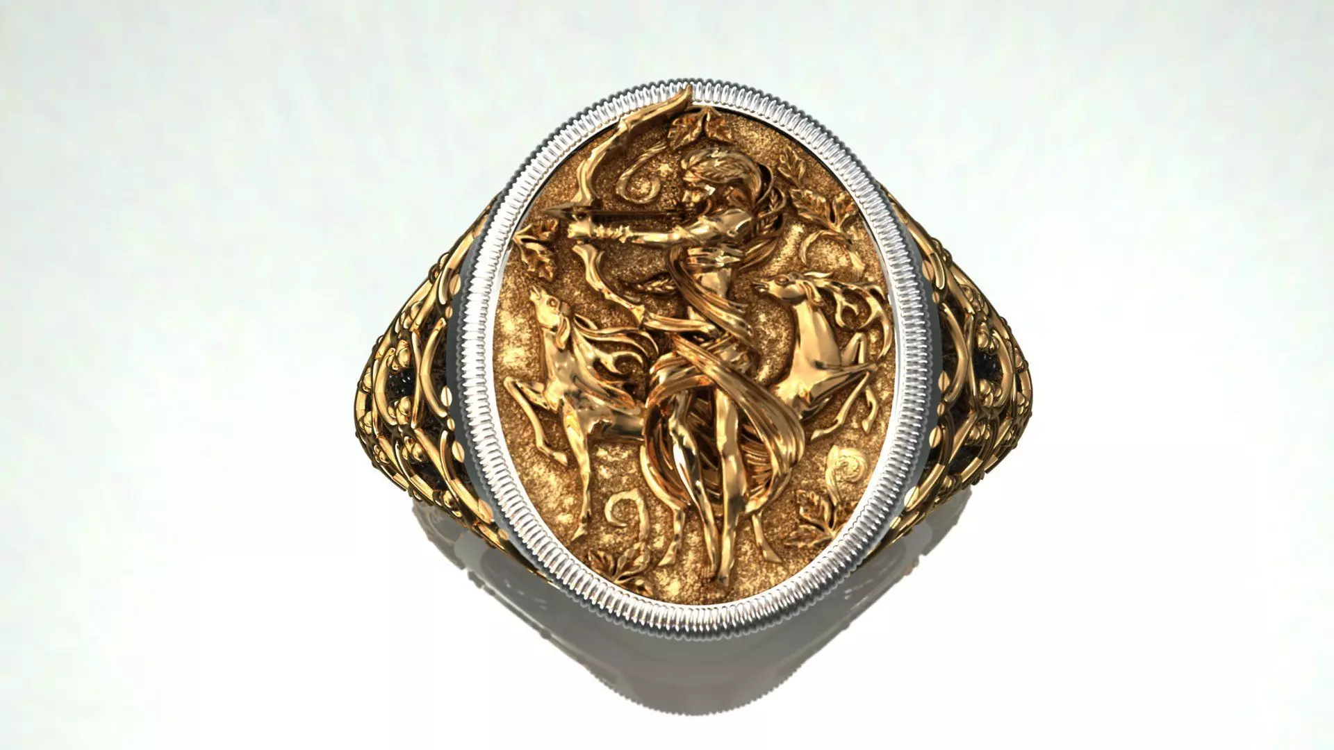 Diana The Huntress Ring 3D print model