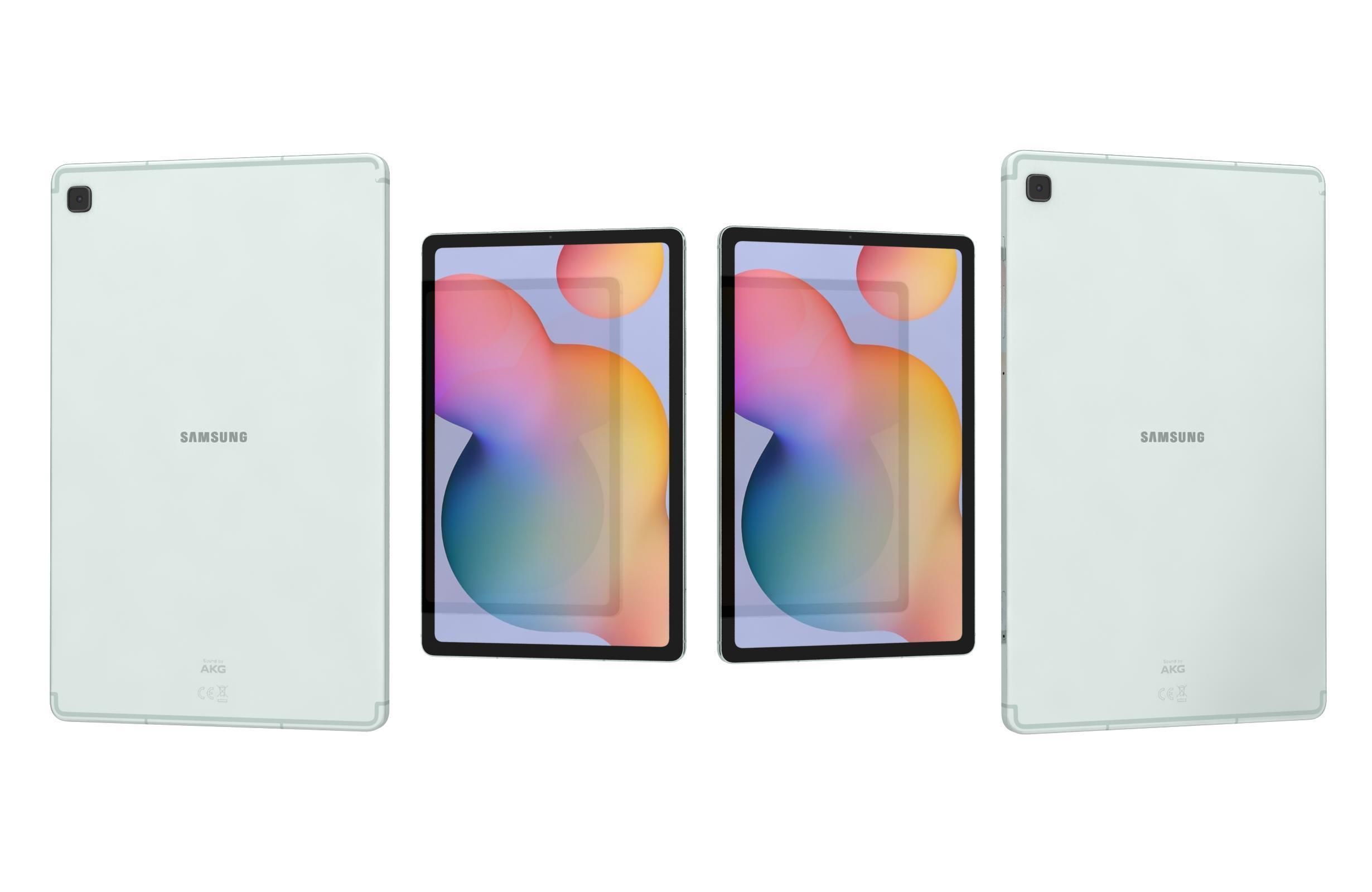 Samsung Galaxy Tab S6 Lite 2024 Mint 3D model_3