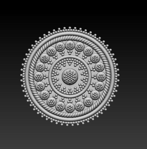 Classic Ceiling Medallions Mandala 3D Printable Model 3D STL 3D print model_3