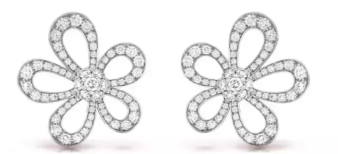 Flowerlace earrings VCA